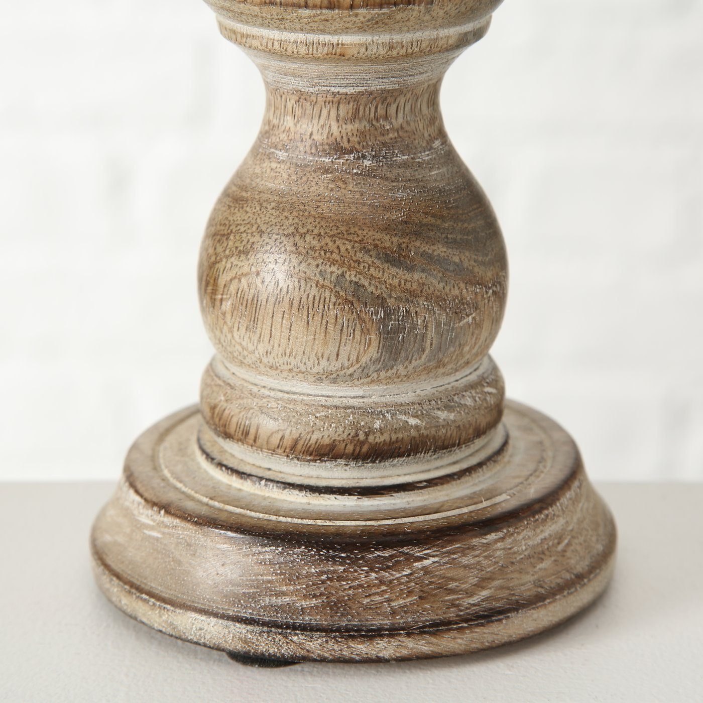 Kerzenhalter braun Kerzenleuchter "Mangifera" aus Holz BOLTZE - in H.23cm Set 2er