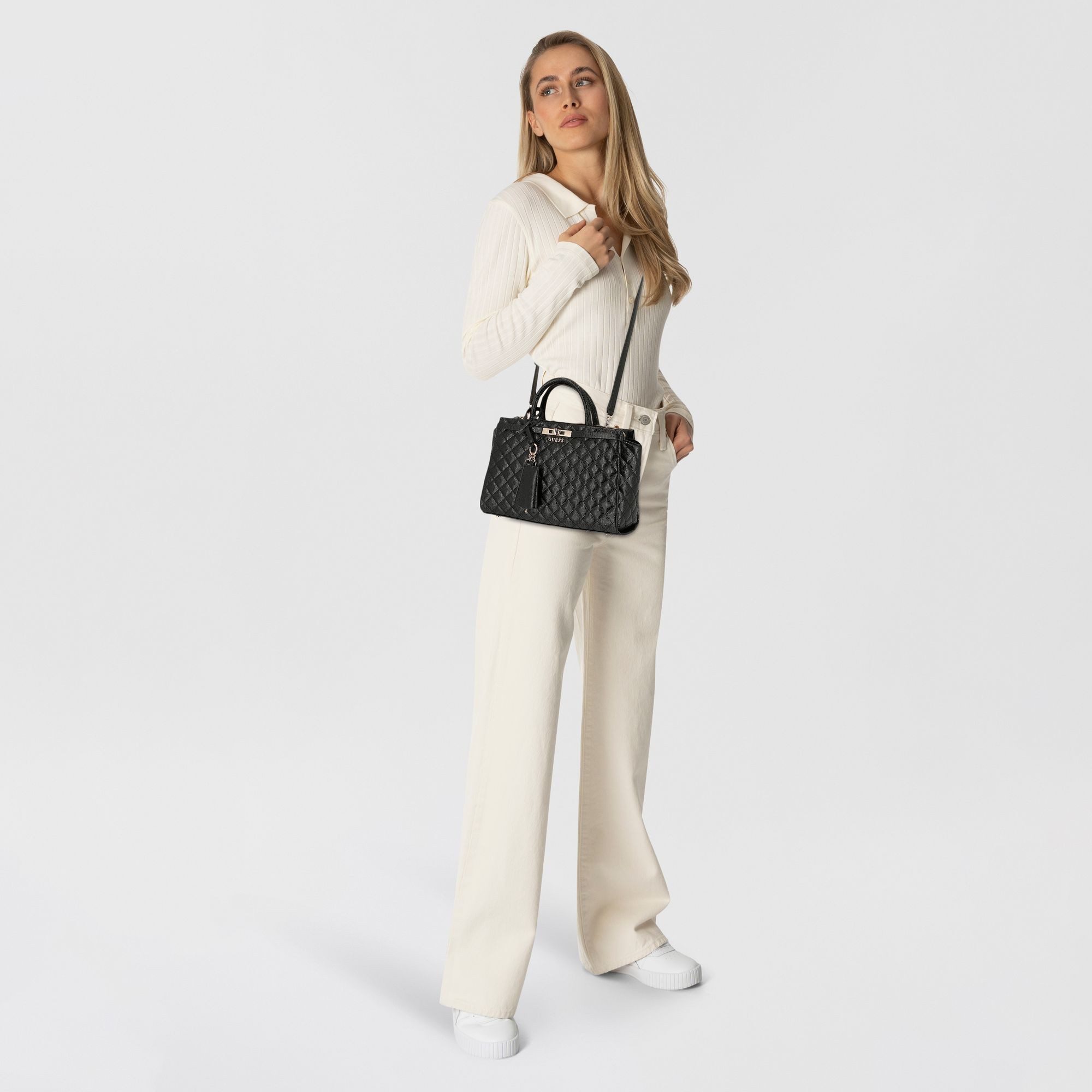 Guess Schultertasche Idra, Polyurethan günstig online kaufen