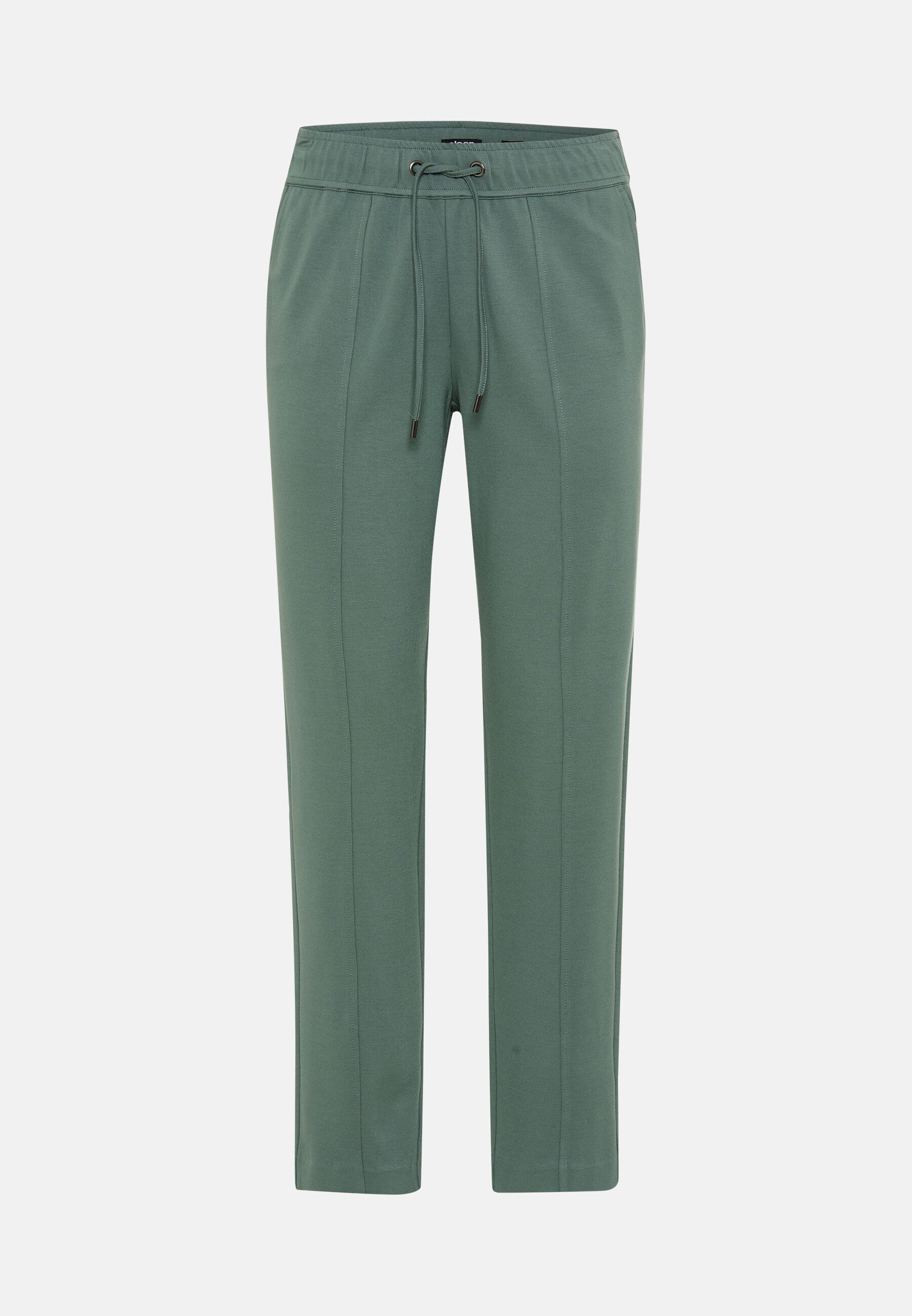 Olsen Stoffhose Hose im Cropped-Style mit Tunnelzug und Bindeband
