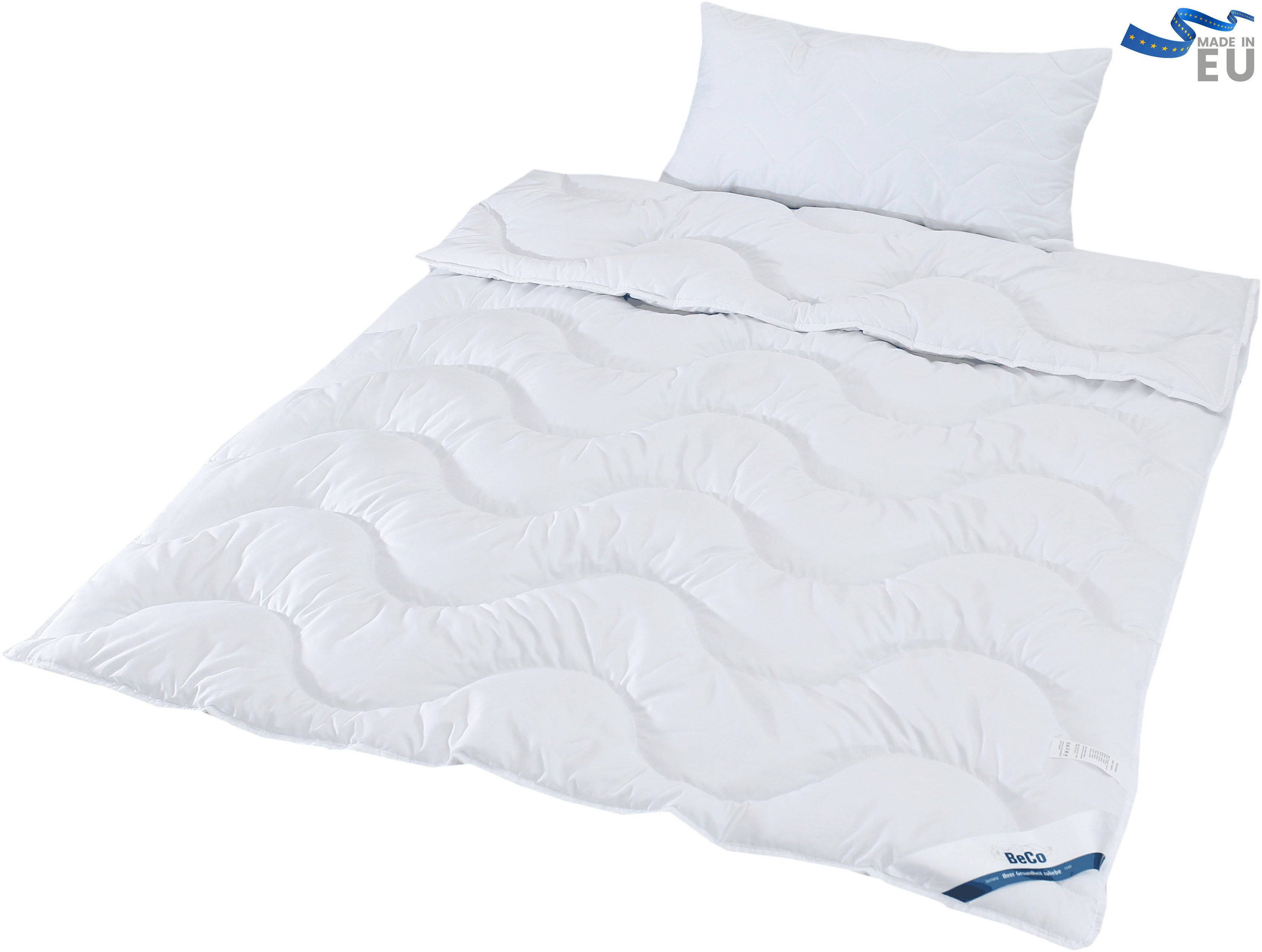 Beco Bettdecke + Kopfkissen Sale, 2-Tlg. Set, Bettdecken-Set mit Klimafaser günstig online kaufen