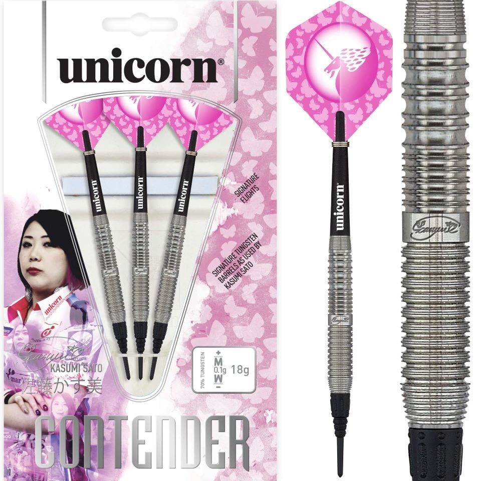 unicorn Softdarts 20 Contender Kasumi Gr. Soft Darts, Sato Unicorn