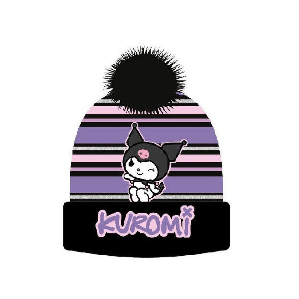Hello Kitty Beanie Kuromi Black Kinder Mütze