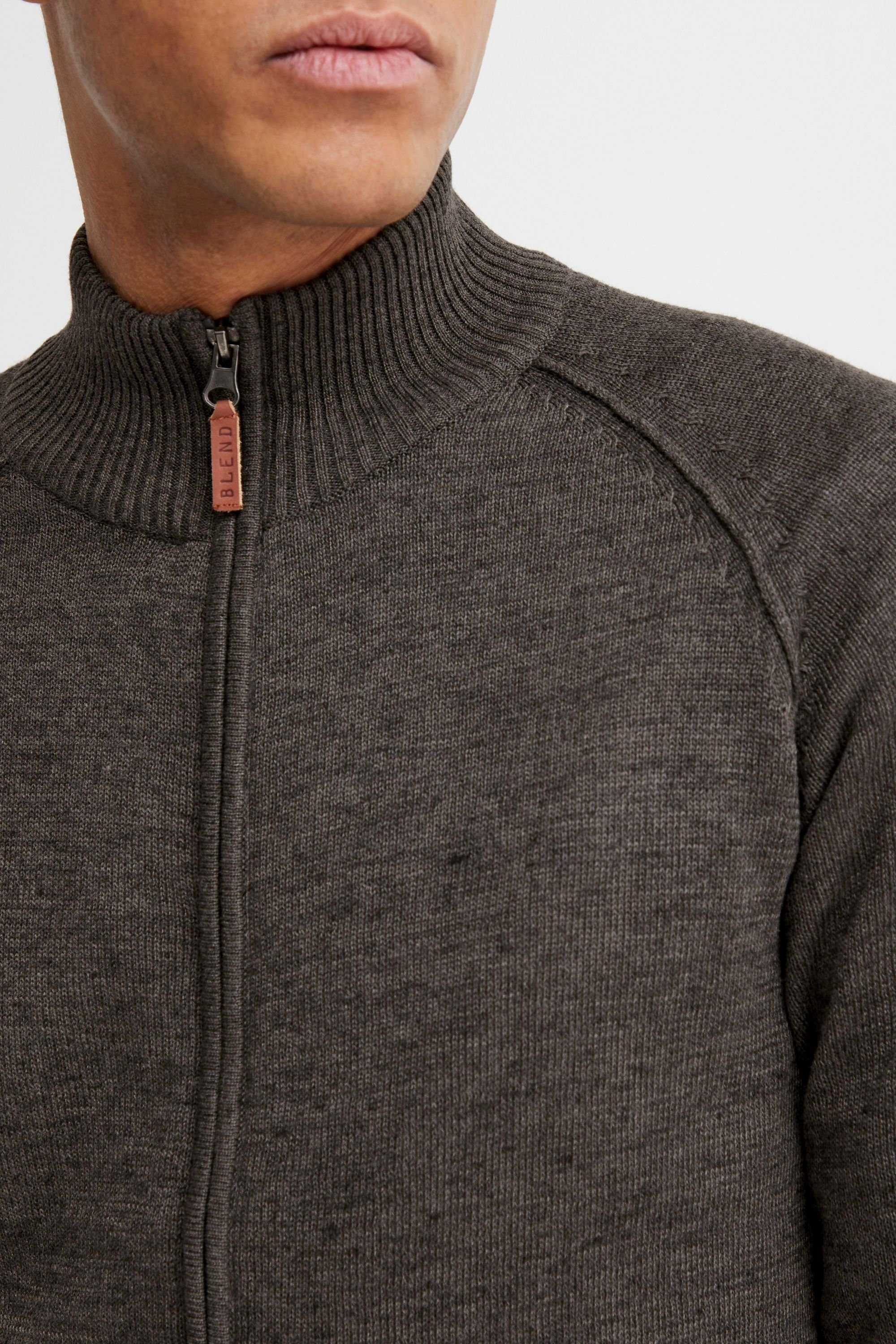 Blend Strickjacke BHDaniri Strickjacke mit hochabschließendem Kragen
