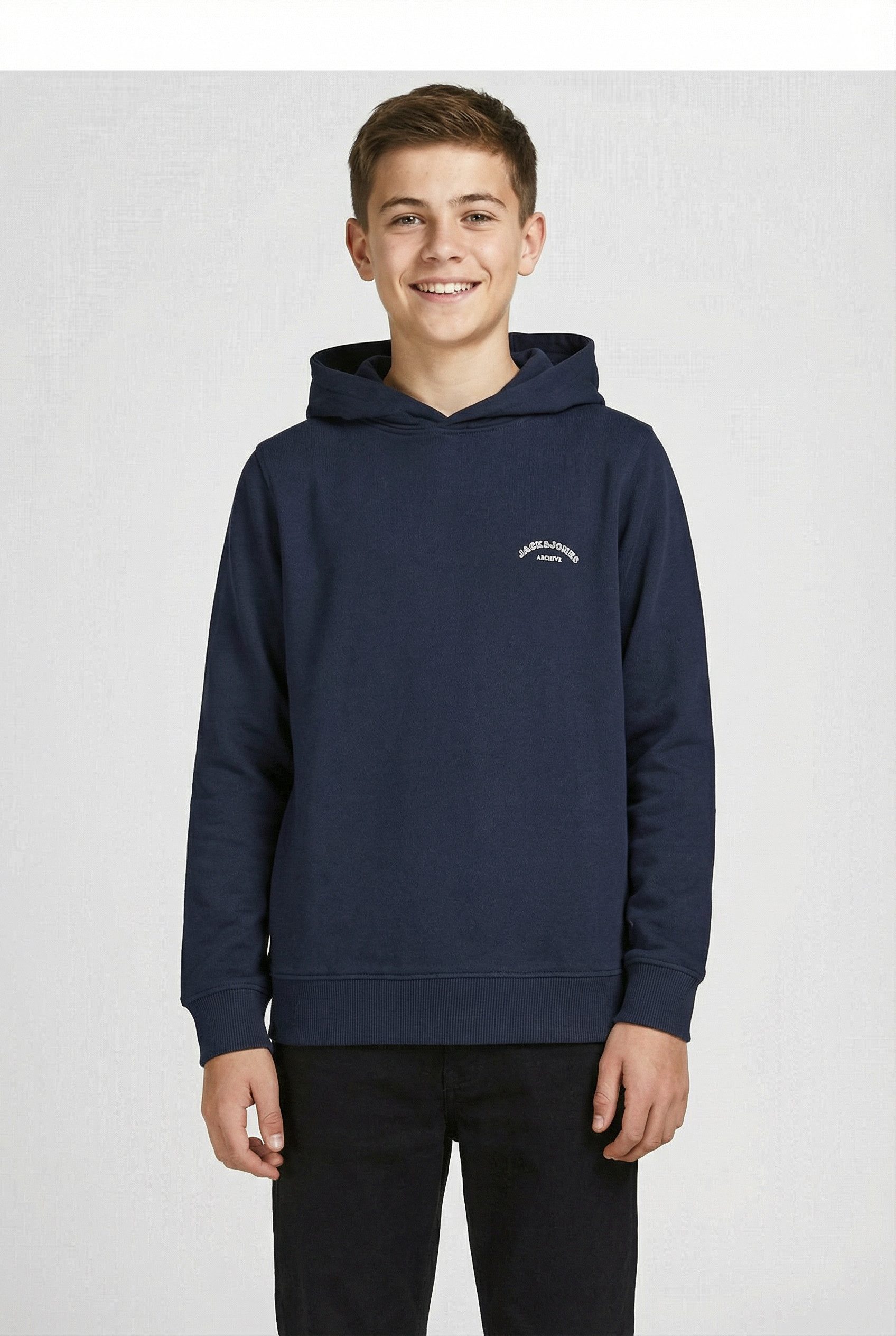 Jack & Jones Junior Kapuzensweatshirt JJCOLLEGE LOGO SWEAT HOOD JNR mit Logoprint