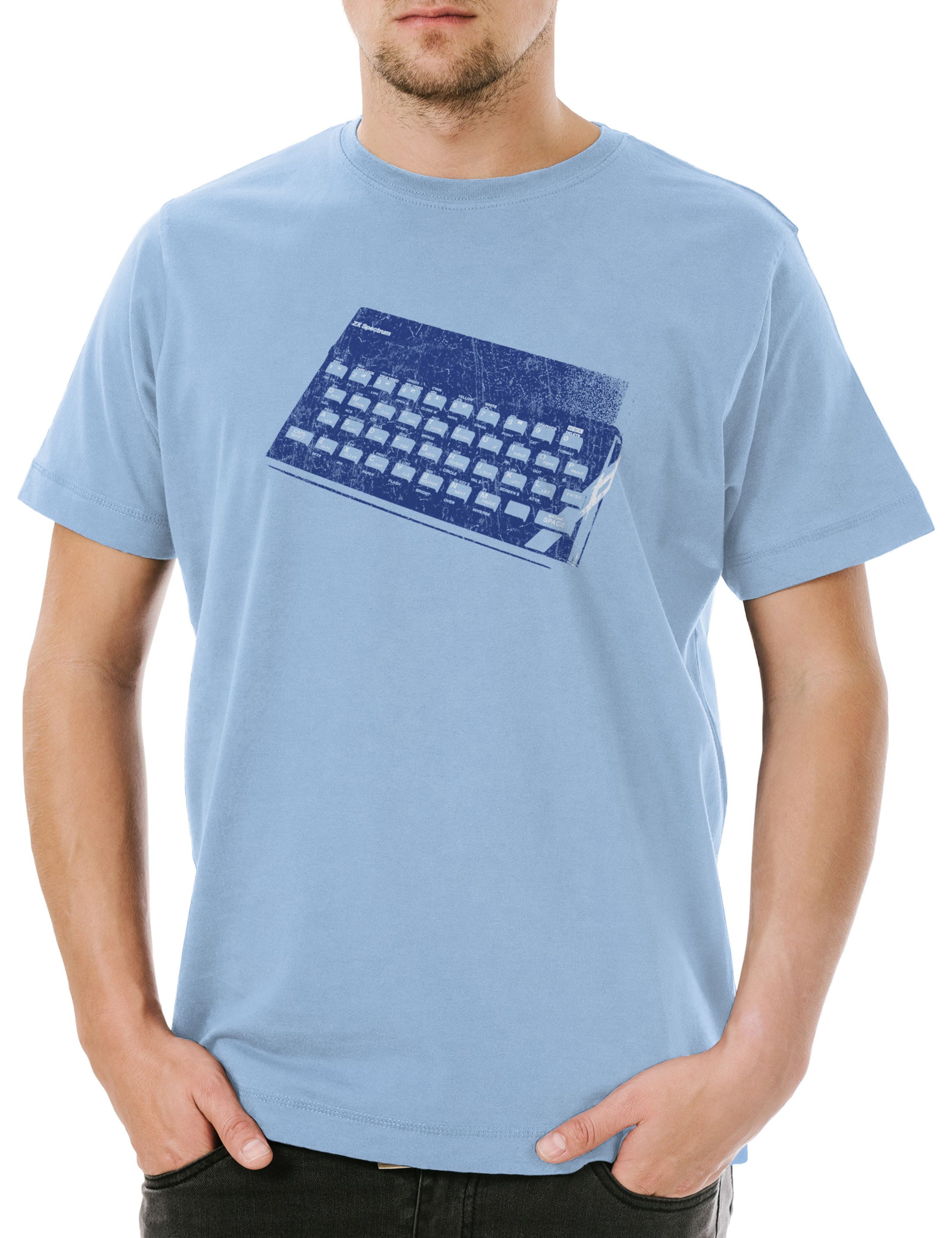Print-Shirt Retro Computer Herren T-Shirt Geek Nerd Internet Informatiker PC