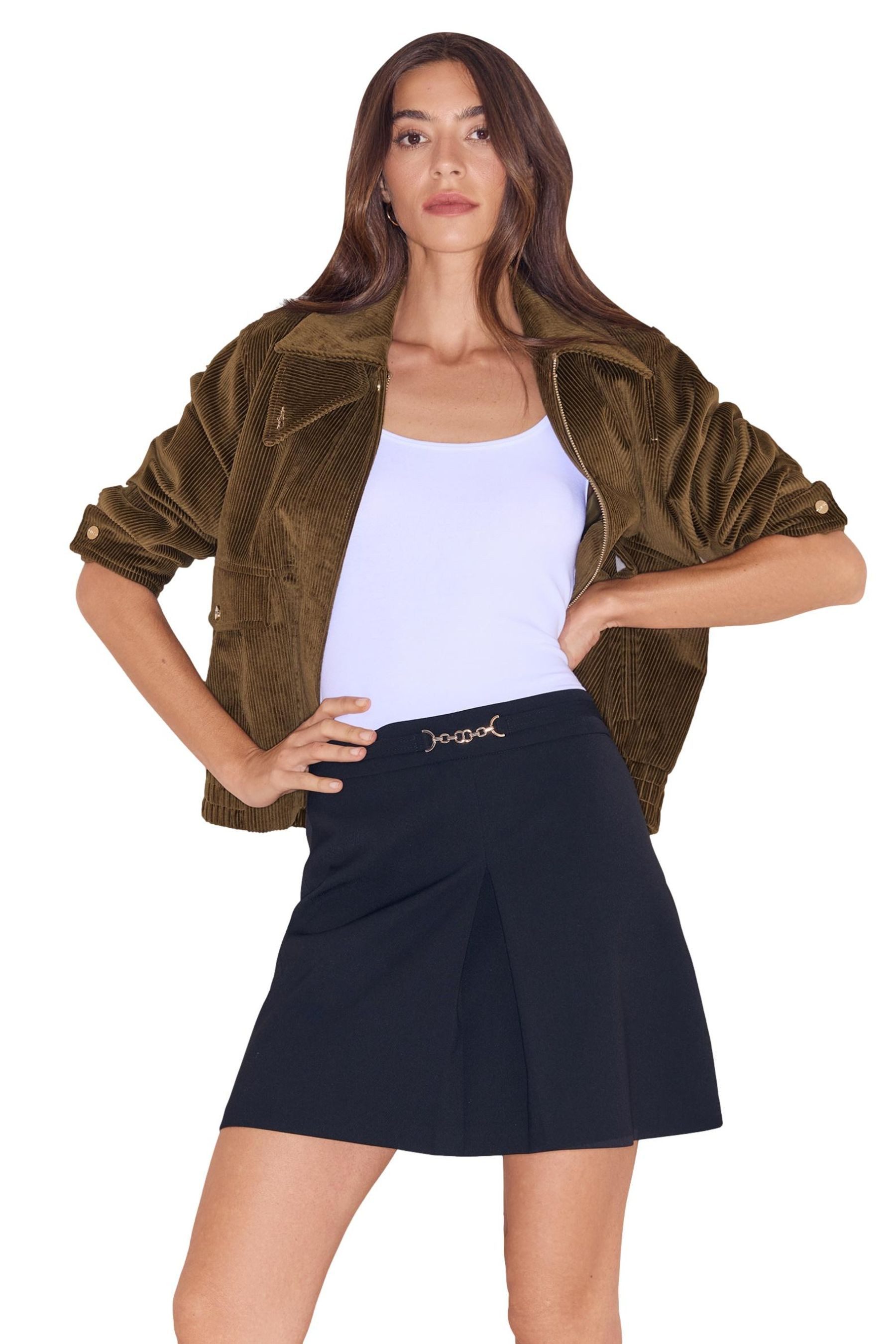 LIPSY Minirock Lipsy Minirock mit Trensenbesatz (1-tlg)