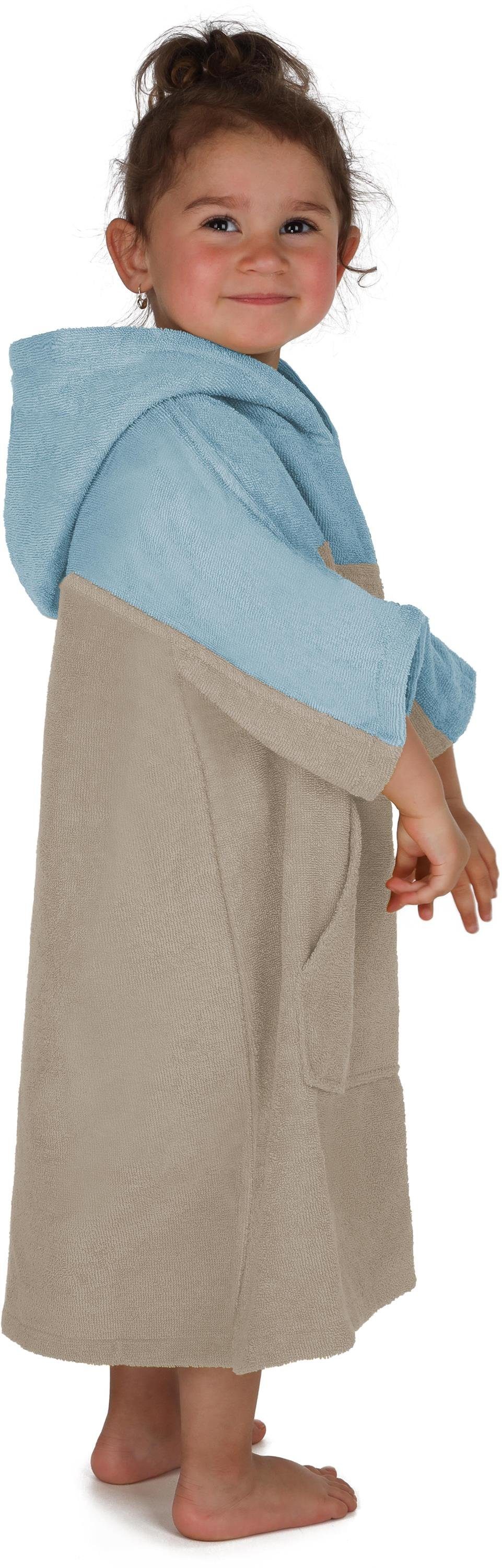 normani Badeponcho Kinder Badeponcho Puwai, Bio-Baumwolle, Kapuze, Schlupf, Badeponcho aus 100 % Bio-Baumwolle – Bild 5 von 5
