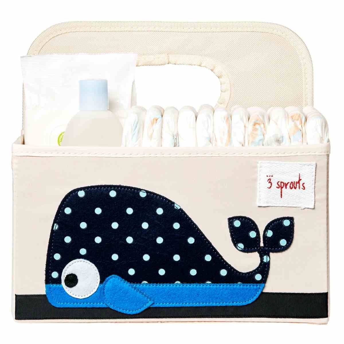 3 Sprouts Windeltasche Windelaufbewahrungsbox praktische & dekorative Aufbewahrungbox