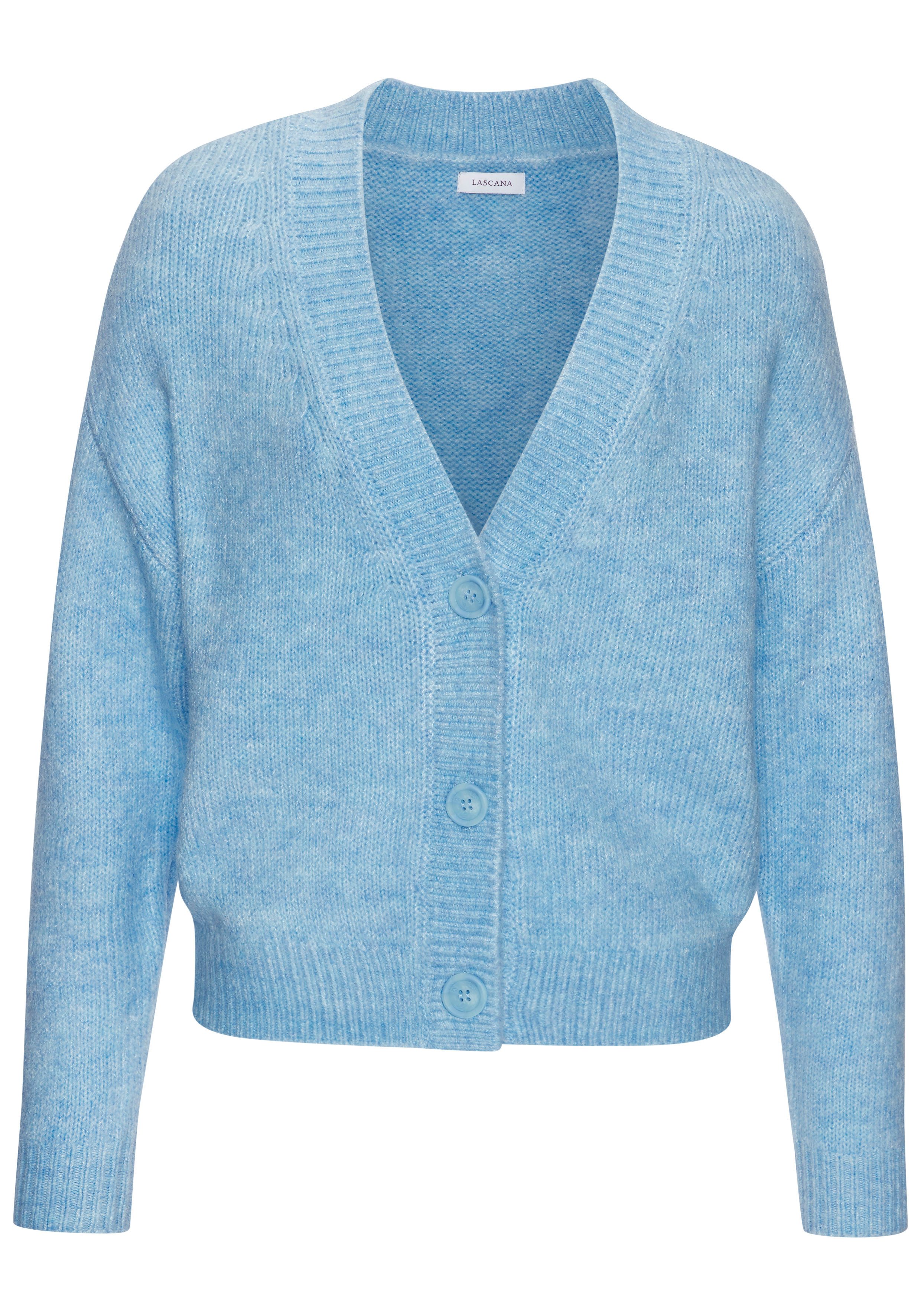 LASCANA Strickjacke mit Knopfleiste, weicher Cardigan. € 49,99