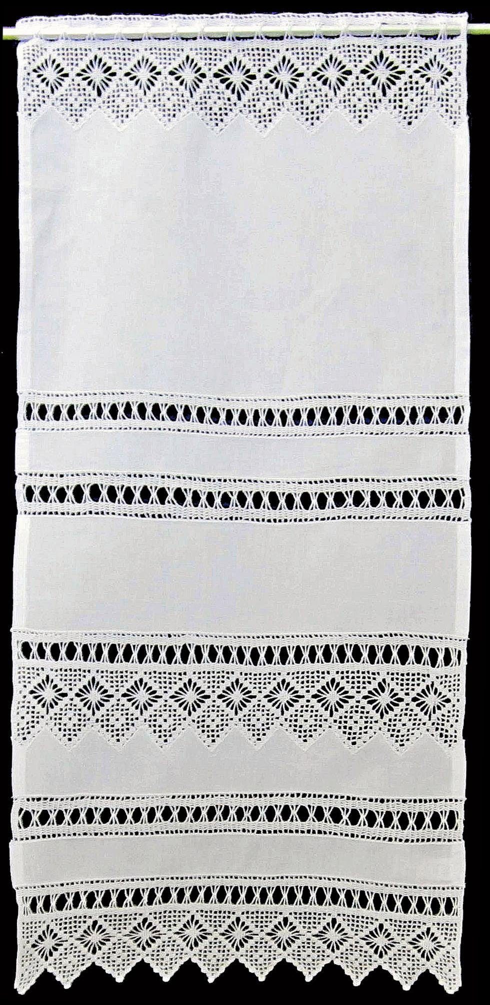 HOSSNER - ART OF HOME DECO Scheibengardine Spitzingsee (1 St), Stangendurchzug, halbtransparent