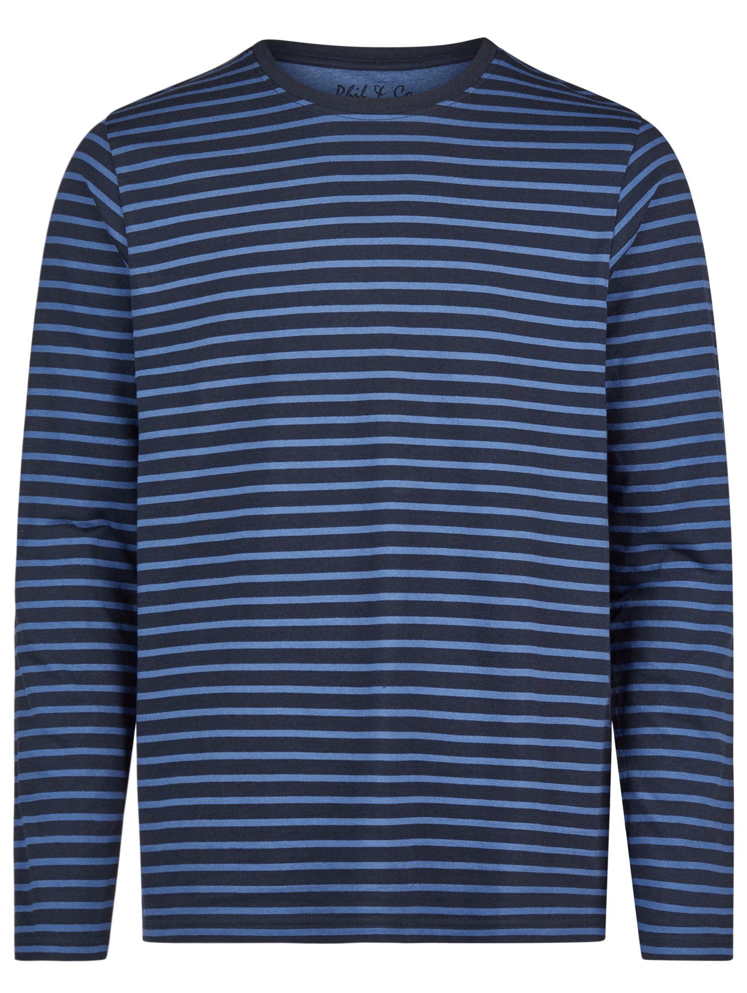 Phil & Co. Pyjamaoberteil Herren Schlafanzugshirt mit langem Arm (1-tlg)