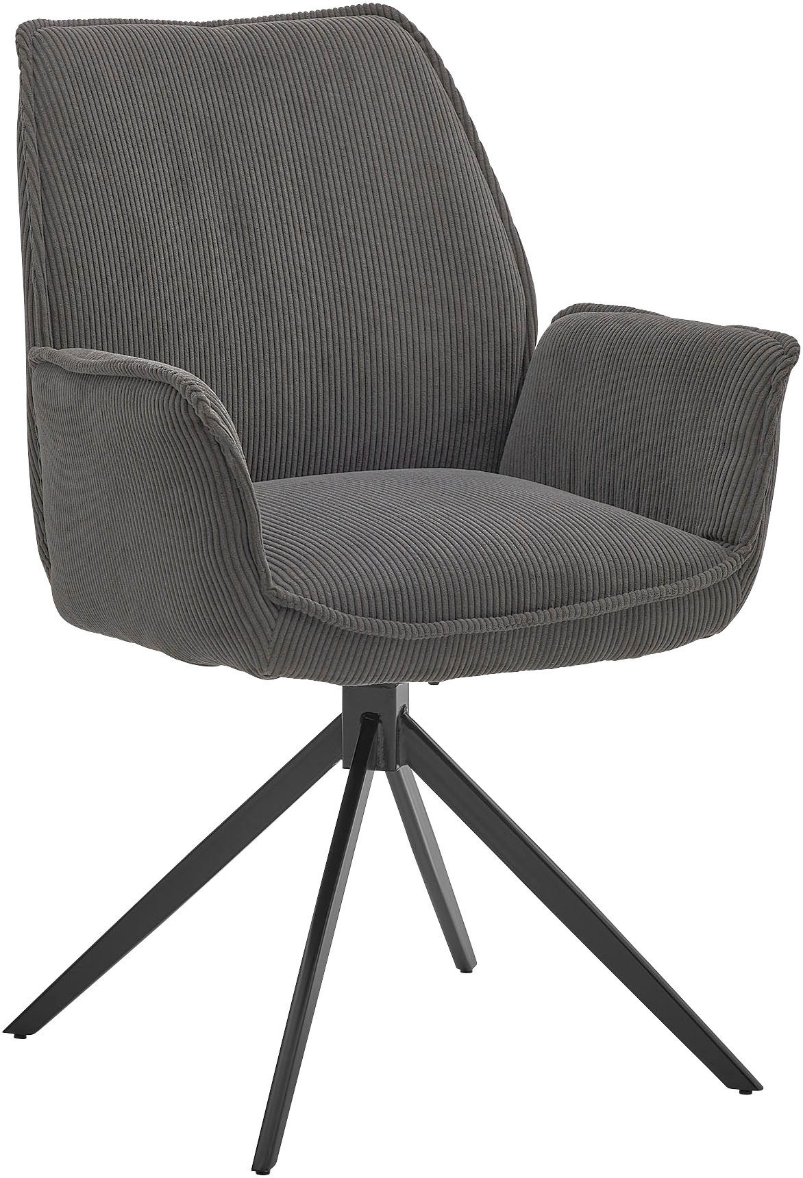 Musterring Esszimmerstuhl Tiama (Set, 2 St), Stativgestell aus Eisen schwar günstig online kaufen