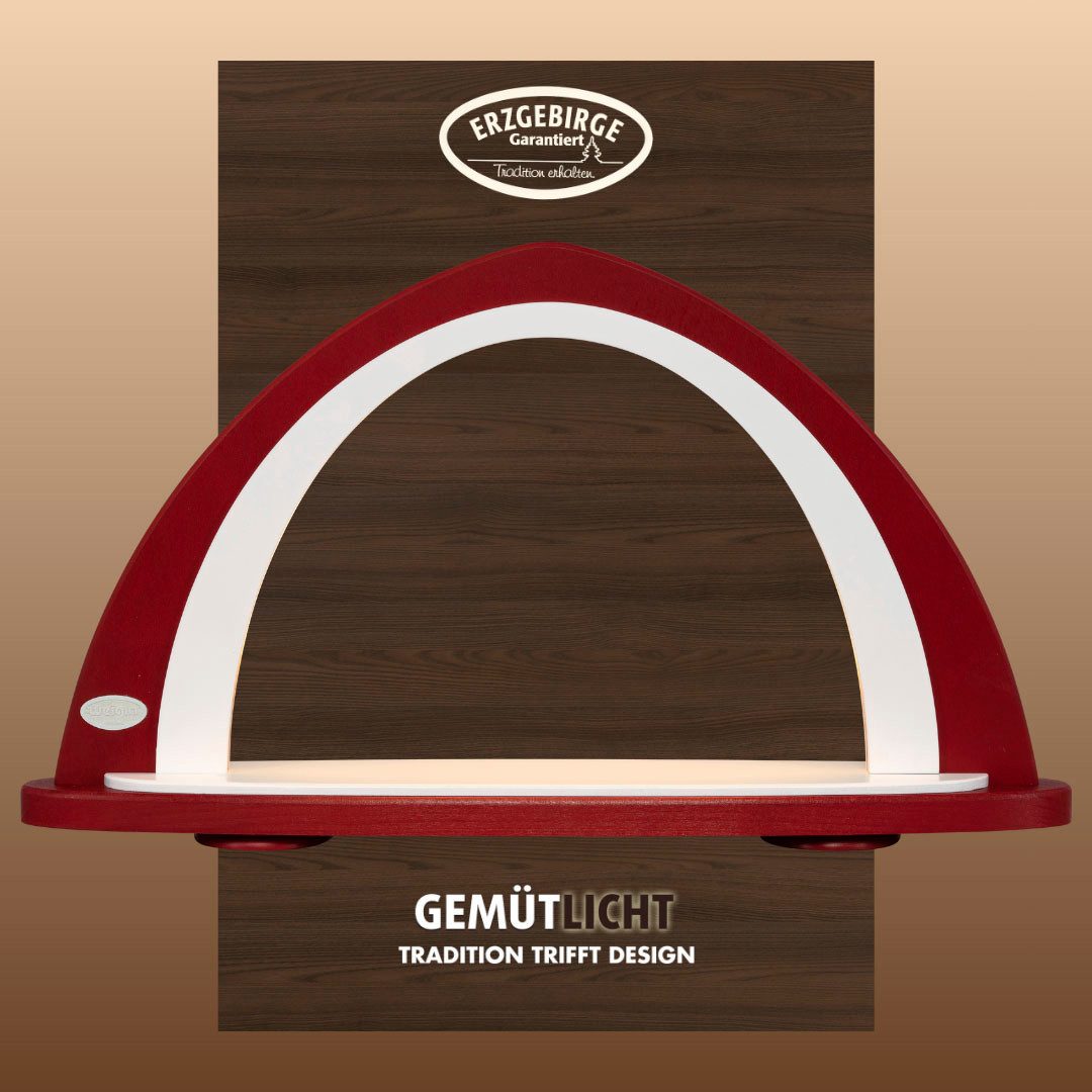 Weigla LED Schwibbogen Weihnachtsdeko, Made in Germany (1-tlg), Leerbogen zum Selbstbestücken