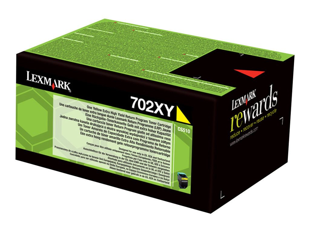 Thumbnail - Lexmark Tonerpatrone LEXMARK 702XY Besonders hohe Ergiebigkeit Gelb Tonerpatrone LCCP, LRP