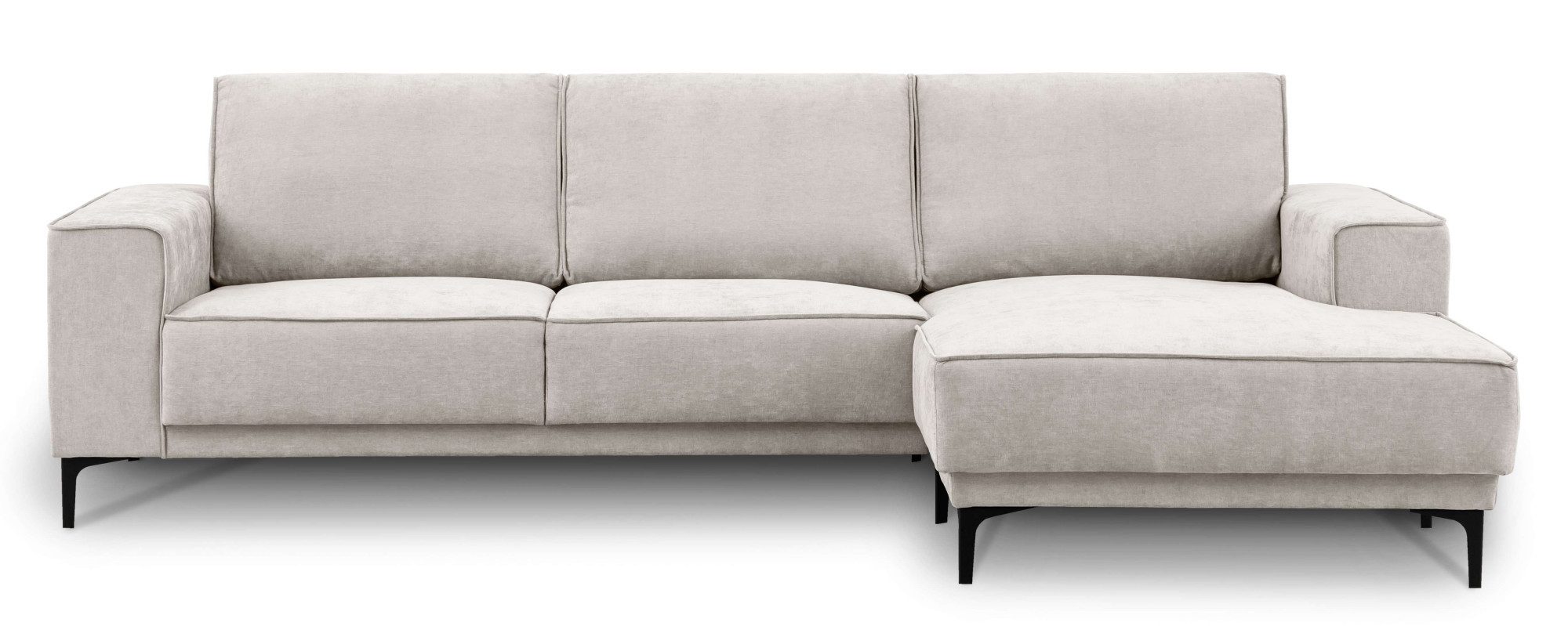 OTTO home Ecksofa OLAND Struktur fein L-Form, B: 280 cm, Skandi-Design