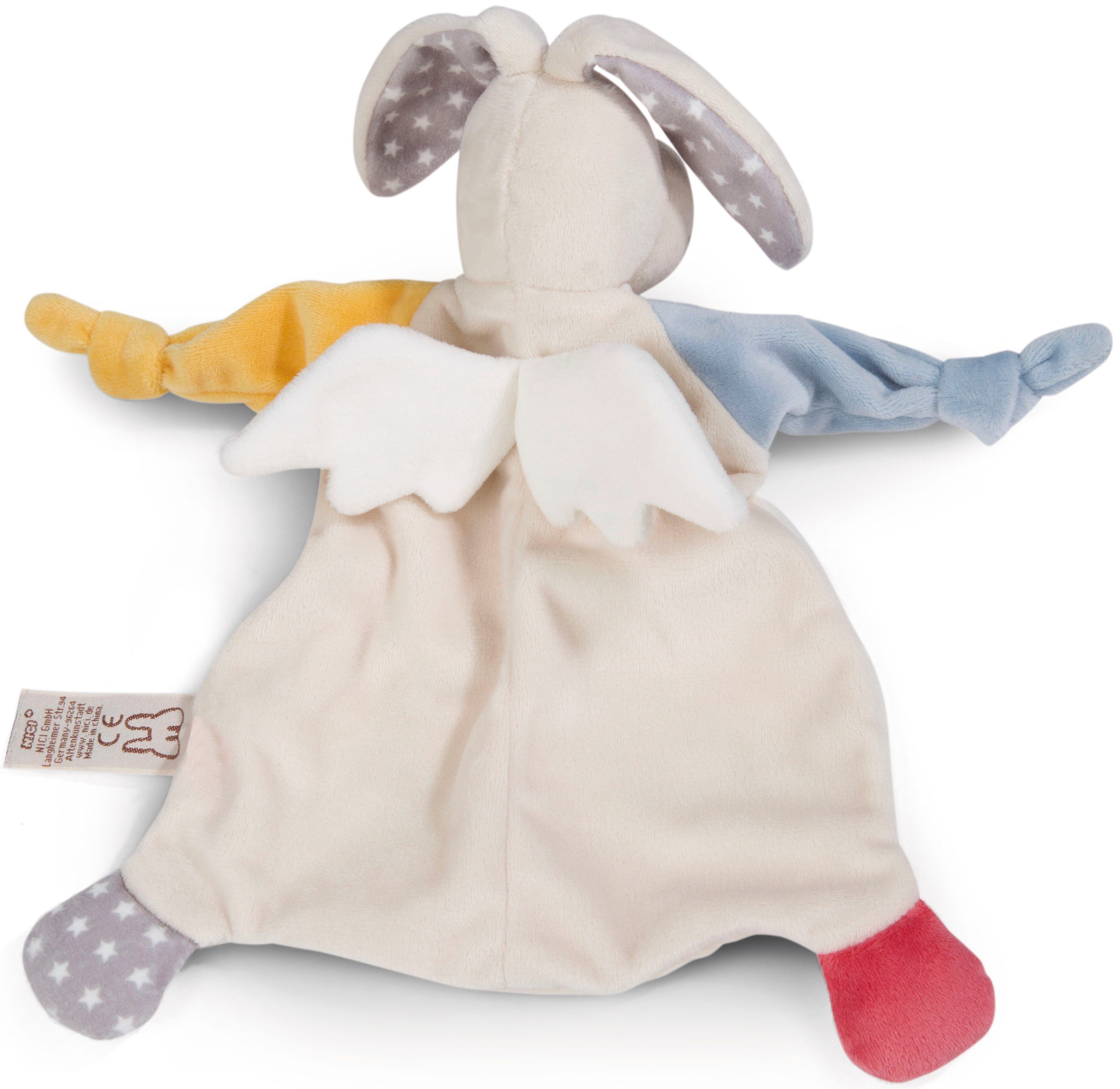 Nici Schmusetuch My first NICI, Schmusetuch & Rasselring Schutz-Häschen, (Set), in Geschenkverpackung