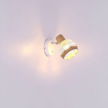 etc-shop Wandleuchte, Leuchtmittel nicht inklusive, Wandlampe Boho Style Wandleuchte Schlafzimmer mit