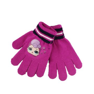 L.O.L. SURPRISE! Bommelmütze LOL Surprise Kinder Winter Set Mütze Handschuhe Snood Schaal Gr. 52 bis 54