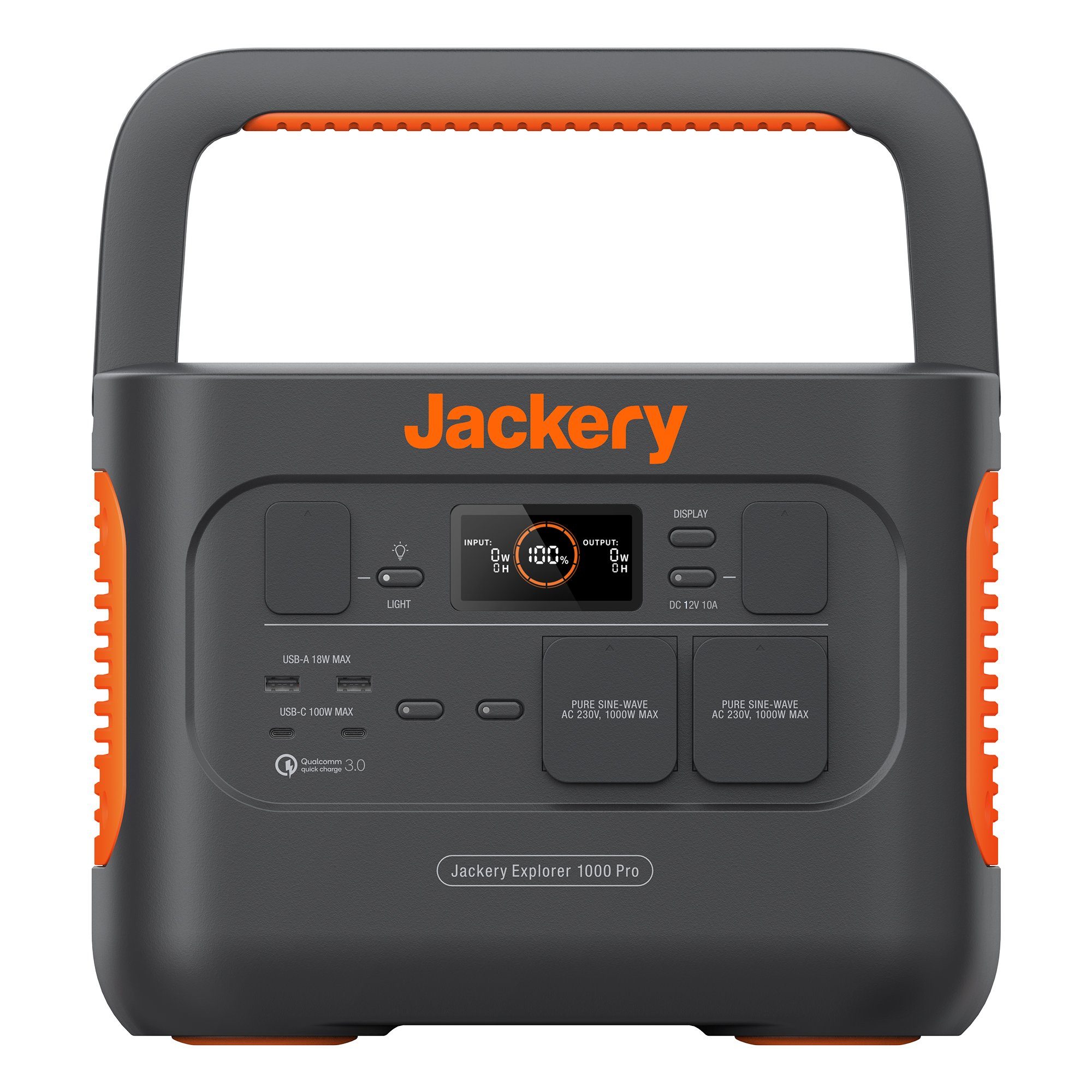 Jackery Stromgenerator Explorer 1000 Pro,1002Wh tragbare Powerstation mobiler Solargenerator, 2,00 in kW, (1-tlg), Solar- und AC-Schnellladung in 1,8 Std. Duale 100W-PD-Anschluss