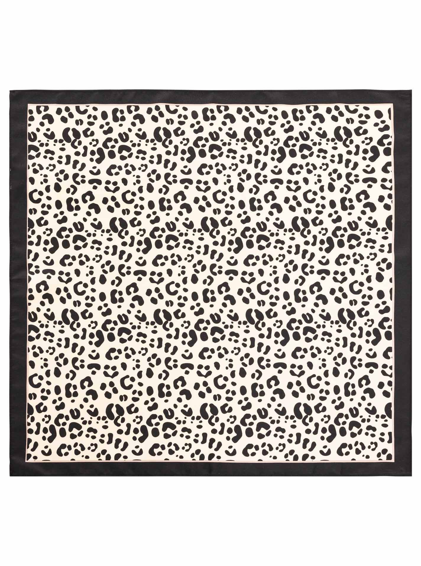 Zwillingsherz Halstuch "Leo", Leopardmuster, leicht glänzend