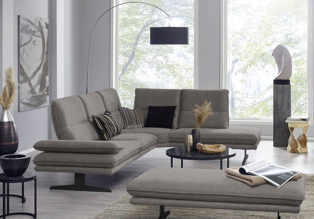 W.SCHILLIG Ecksofa broadway, Sitztiefenverstellung, 284cm & Kopfteil- Seitenteilverstellung, Breite