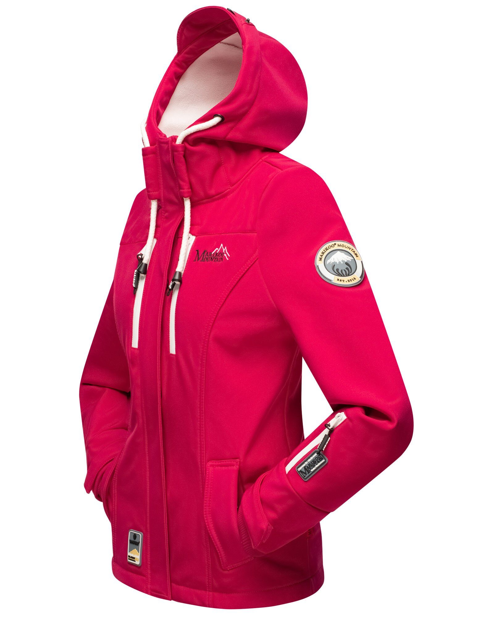 Funktionsjacke Marikoo Softshelljacke Kleine Zicke Fuchsia sportliche