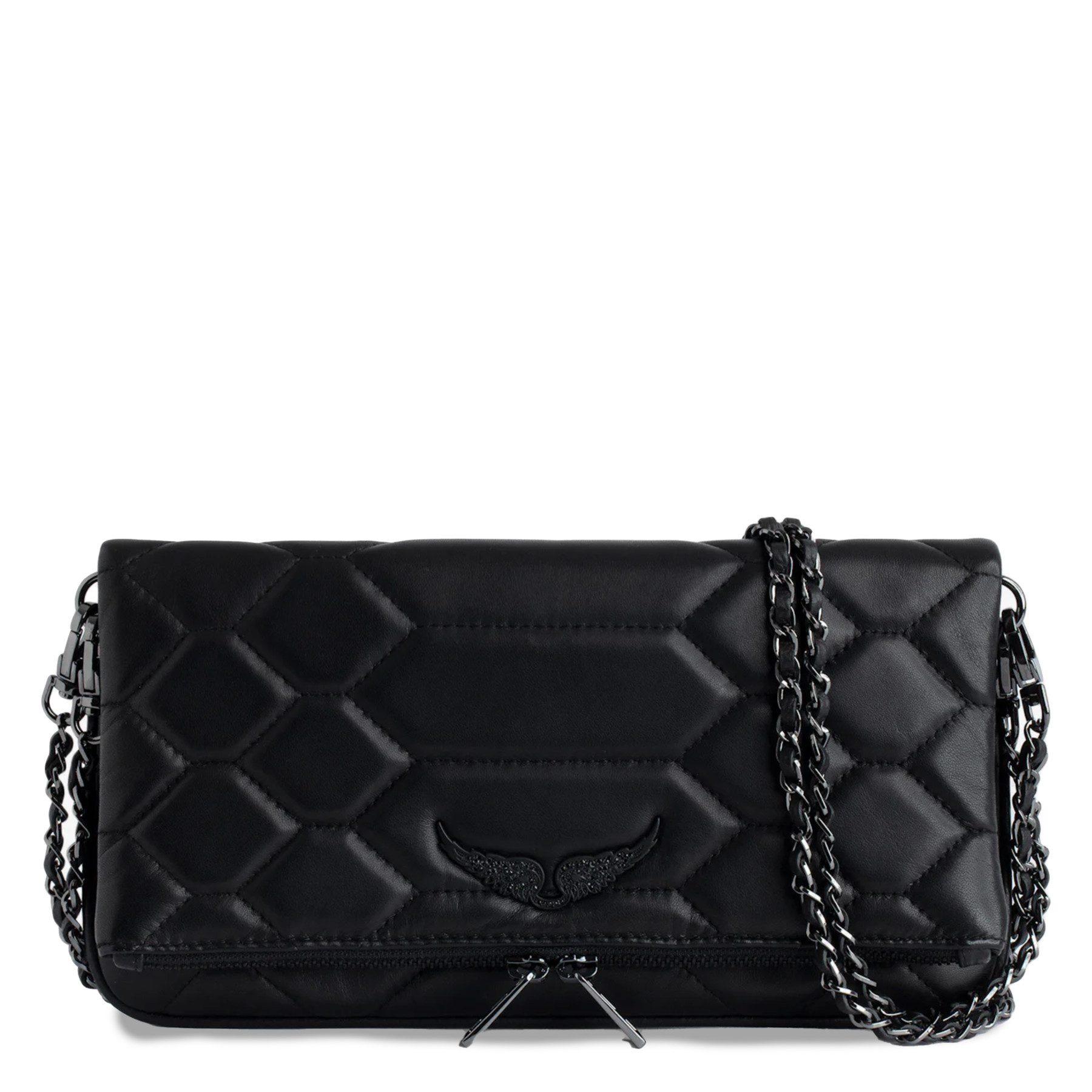ZADIG & VOLTAIRE Handtasche Tasche ROCK XL MAT SCALE aus Leder