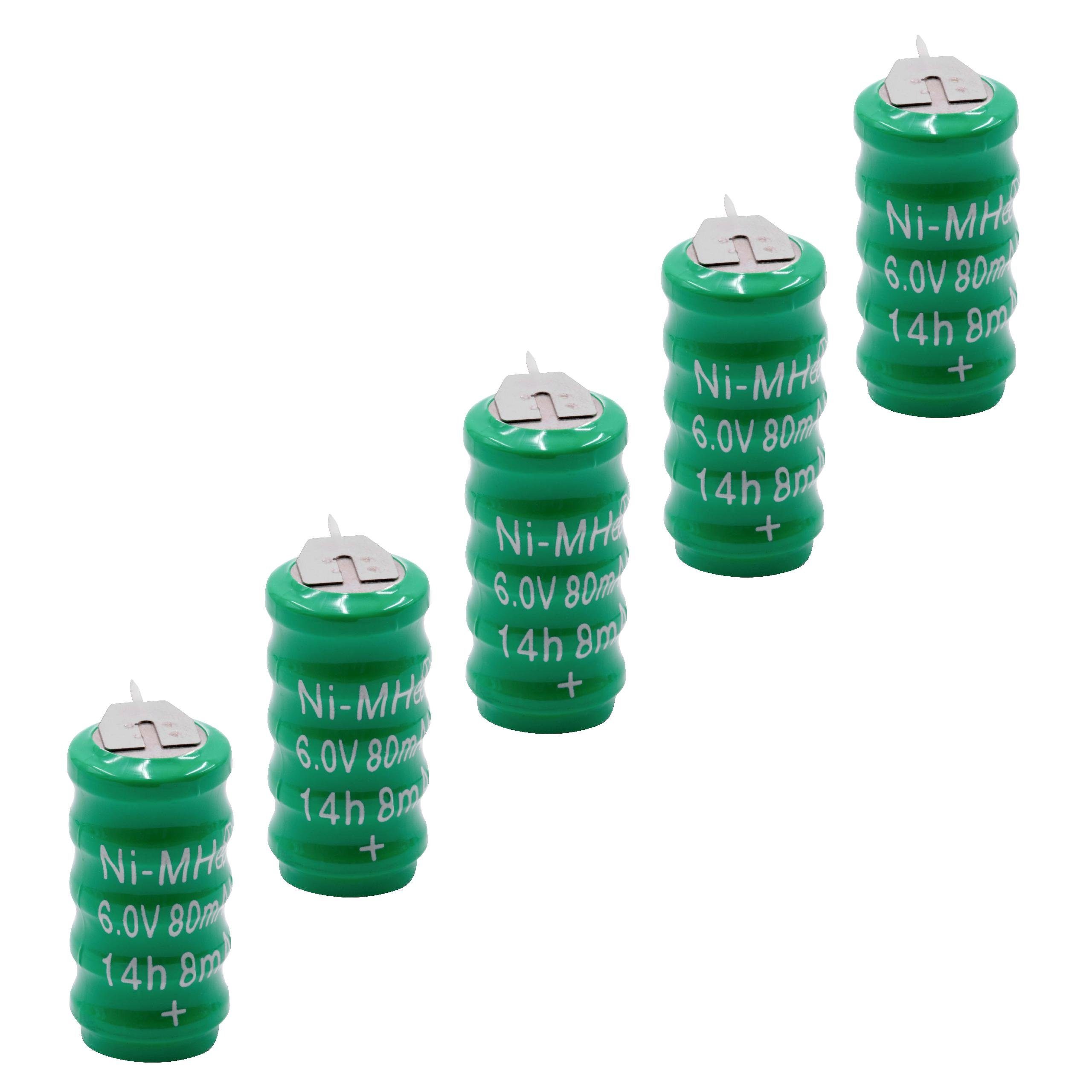 vhbw Akku NiMH 80 mAh (6 V)