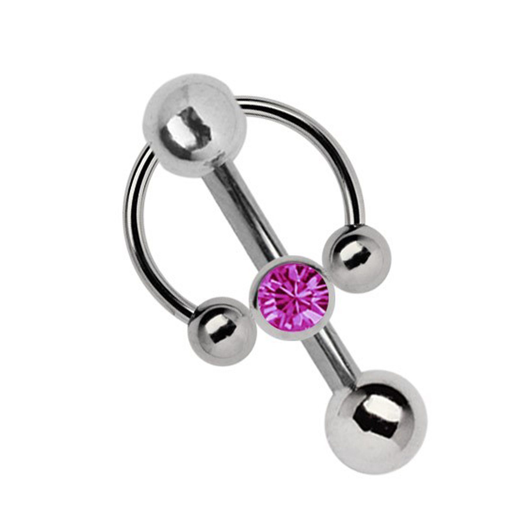 Adelia´s Intimpiercing Piercing  Intimpiercing , Titan - Klitoris - Banane mit 5 mm Lochkugel