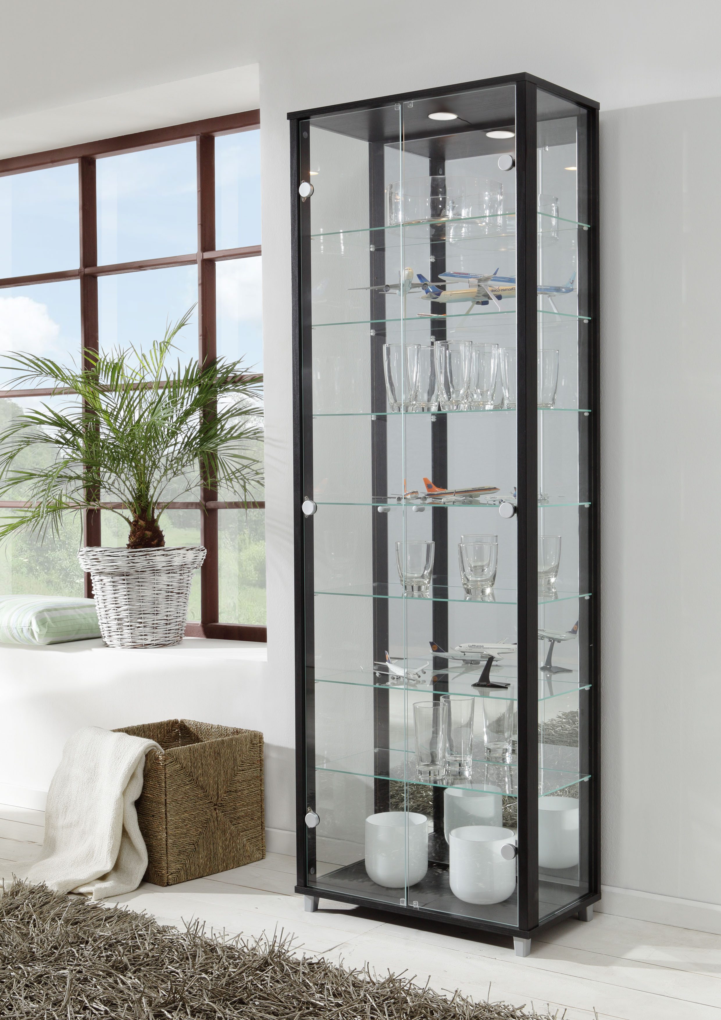 fif möbel Vitrine OPTIMA Standvitrine/Glasvitrine 2x günstig online kaufen