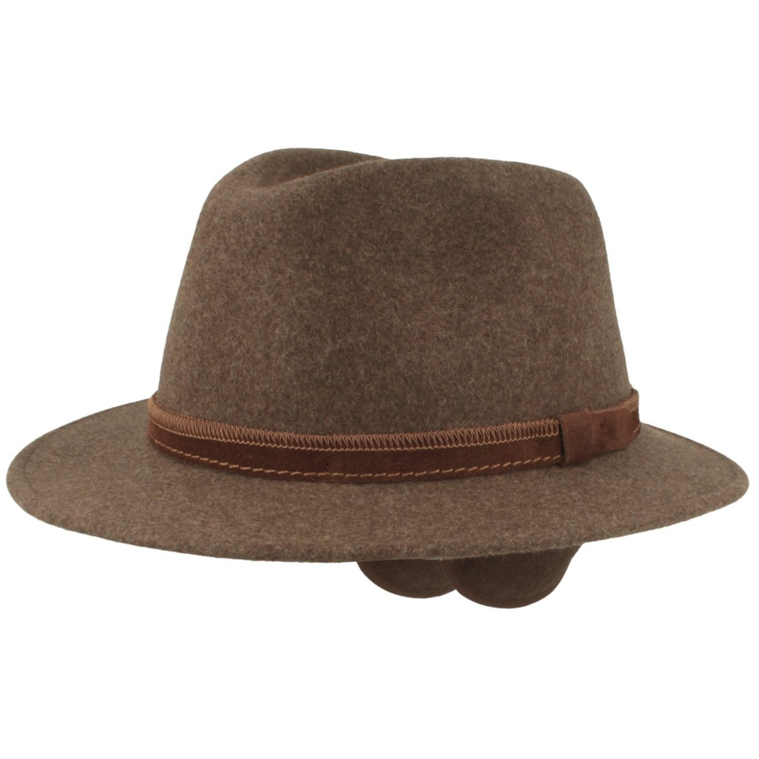 Fiebig Filzhut Wollfilzhut Traveller rollbar mit Ohrenklappen günstig online kaufen