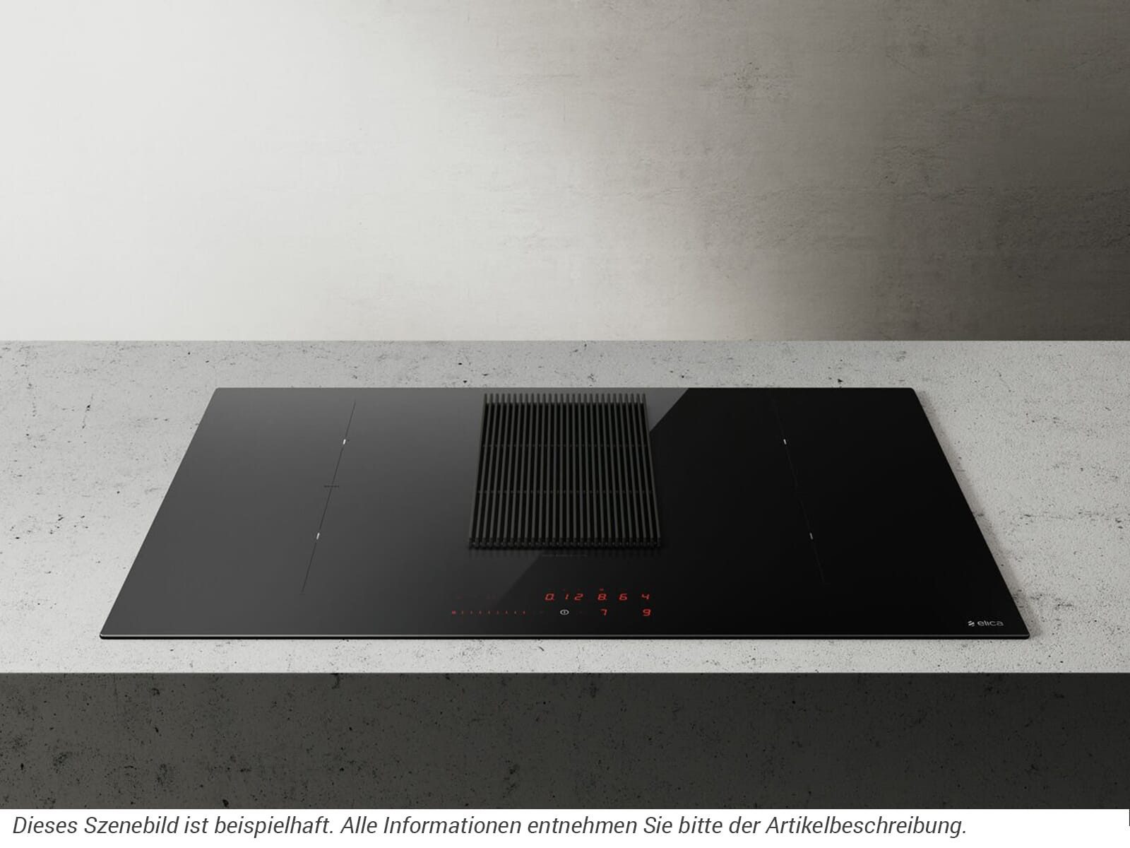 Elica Kochfeld mit Dunstabzug PRF0182322, Timer, TouchControl-Bedienung