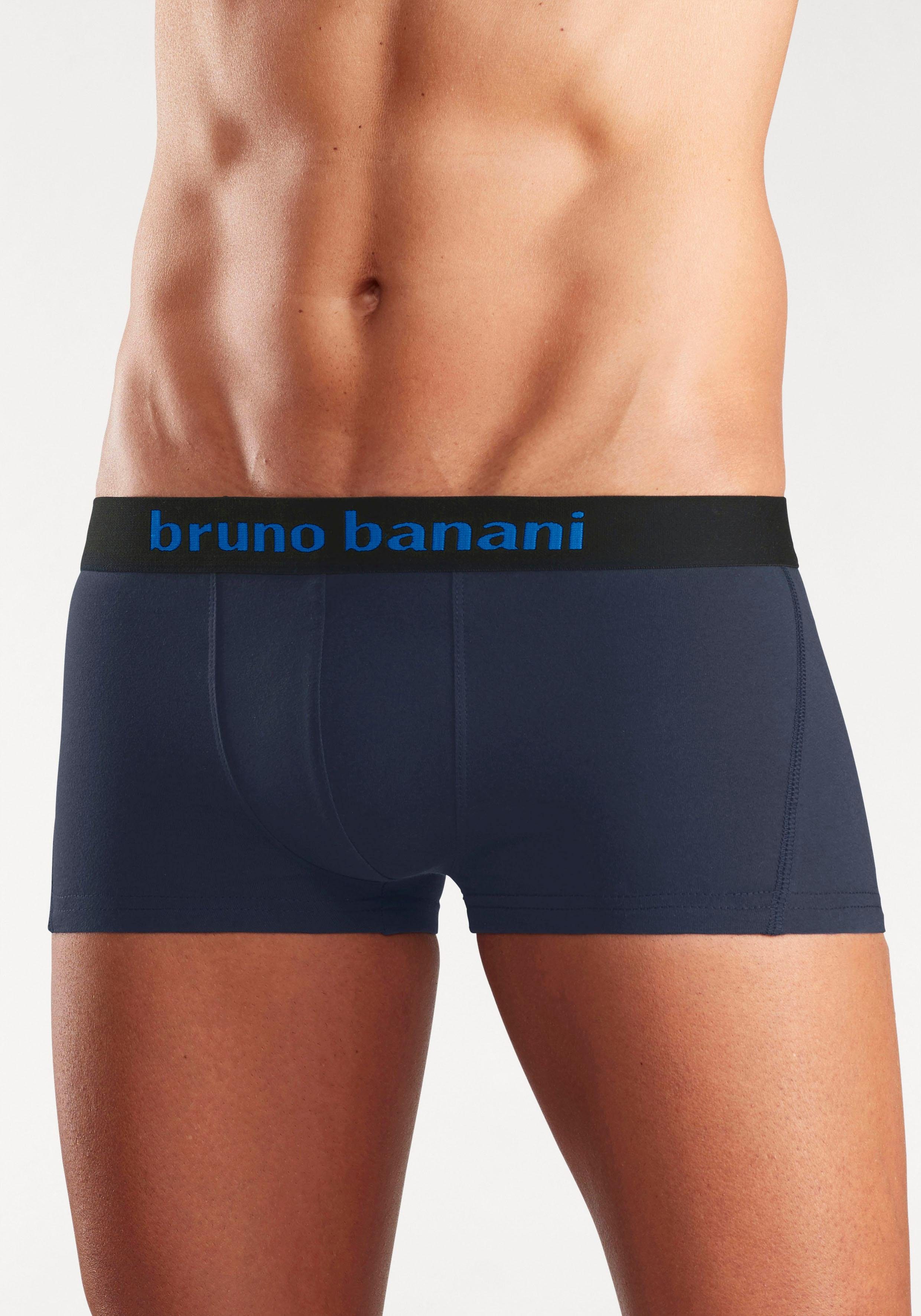 in Bruno Hipster-Form 4-St) rot, blau, Boxershorts (Packung, marine Logo Banani Webbund mit grün,