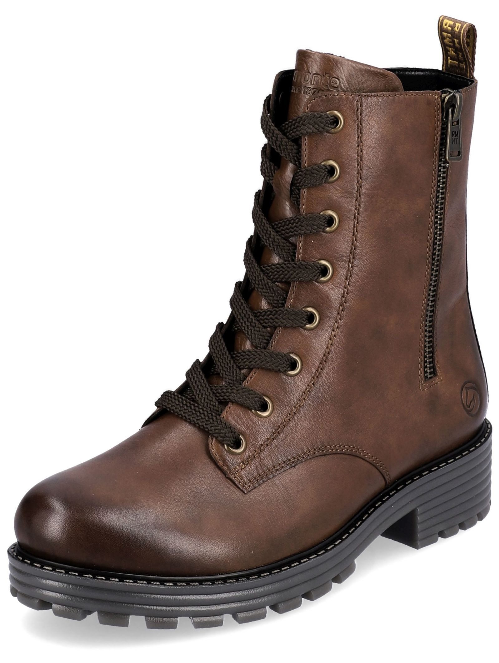 Remonte Stiefelette Glattleder . Schnürstiefelette