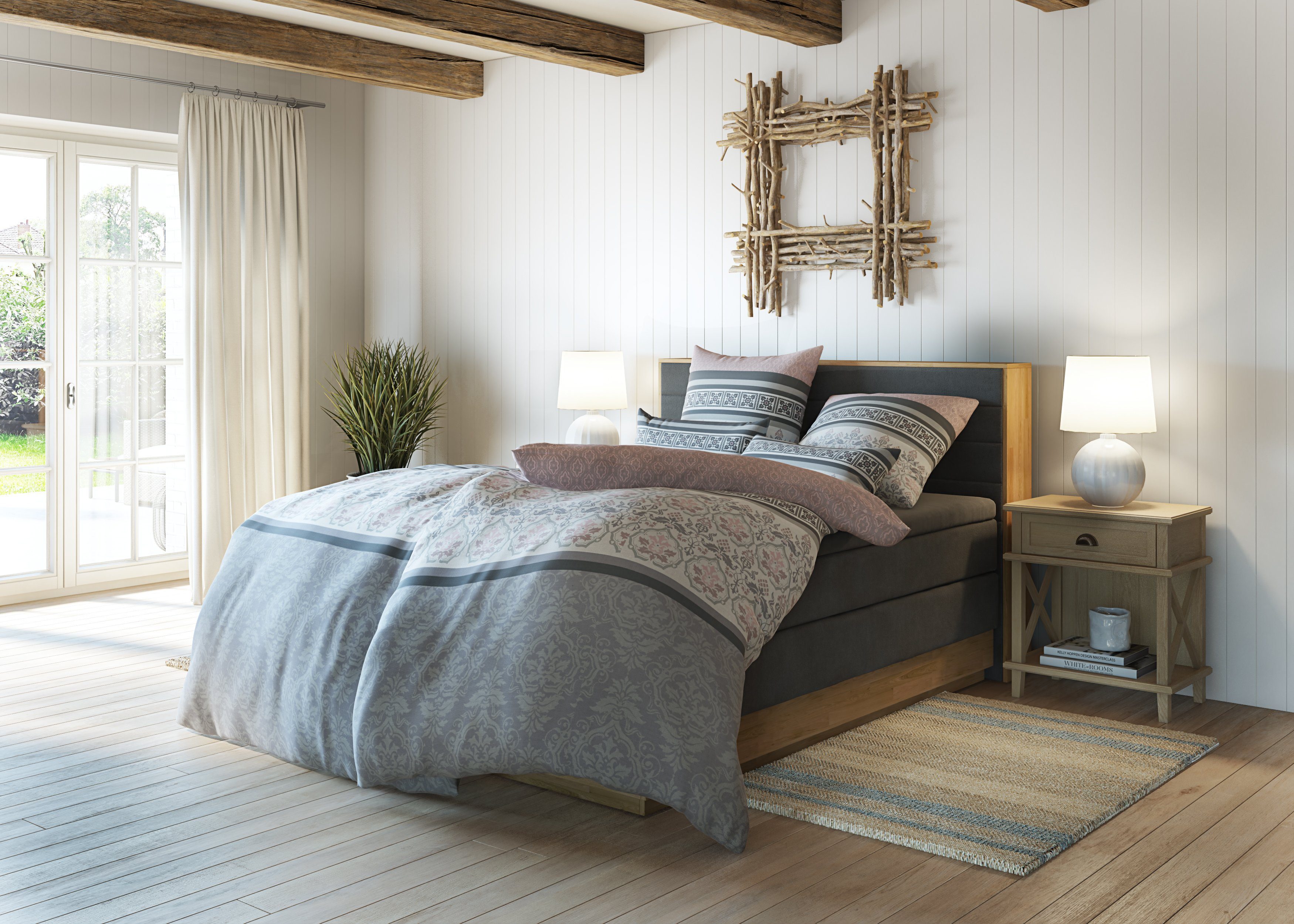 Home affaire Bettwäsche Cremona, Linon, romantische Bettwäsche in verschied günstig online kaufen