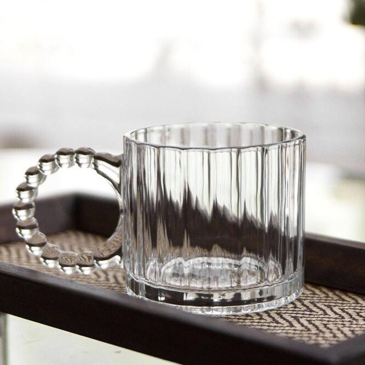 Sunay Gläser-Set 6 teilig mit eleganten Henkeln 300 ml - modern & stilvoll, 6-tlg., Glas, 6-teilig, 300 ml