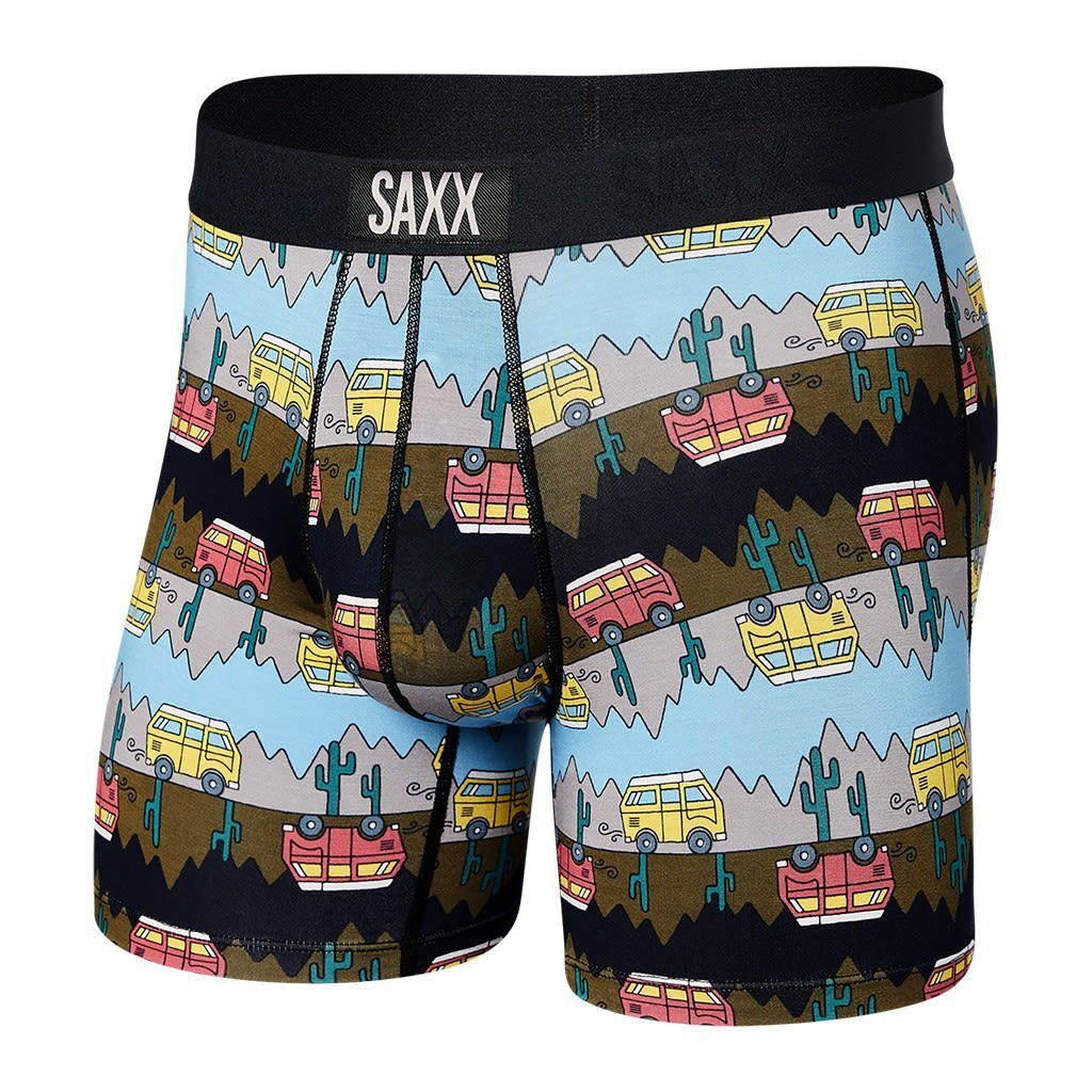 SAXX Lange Unterhose Saxx M Vibe Boxer Brief Herren Kurze Unterhose Offline - Multi