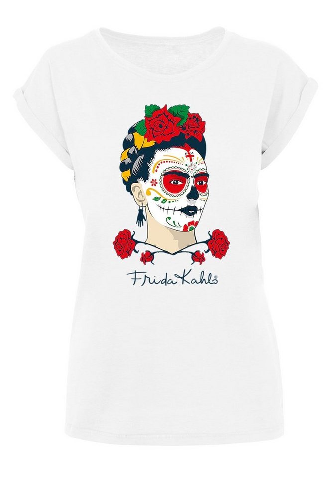 Merchcode T-Shirt Damen Ladies Frida Kahlo - Dia de los muertos T-Shirt (1- tlg)