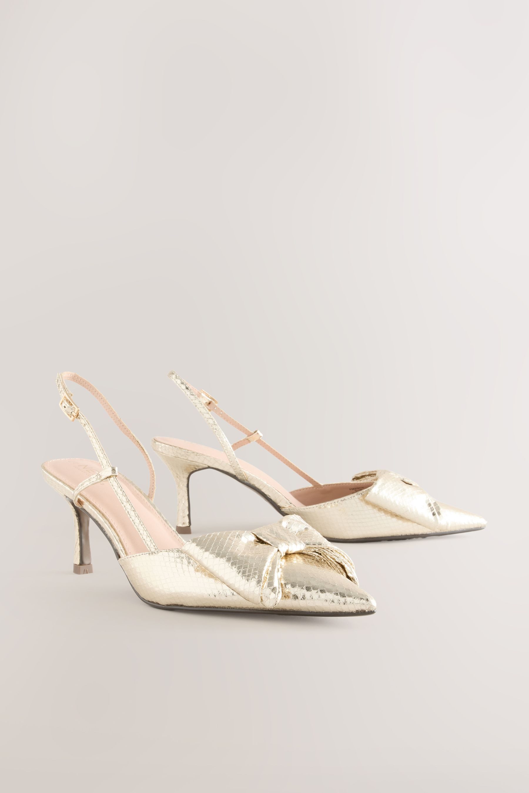 Next Forever Comfort® Spitze Slingbacks mit Schleife Slingsandalette (1-tlg)