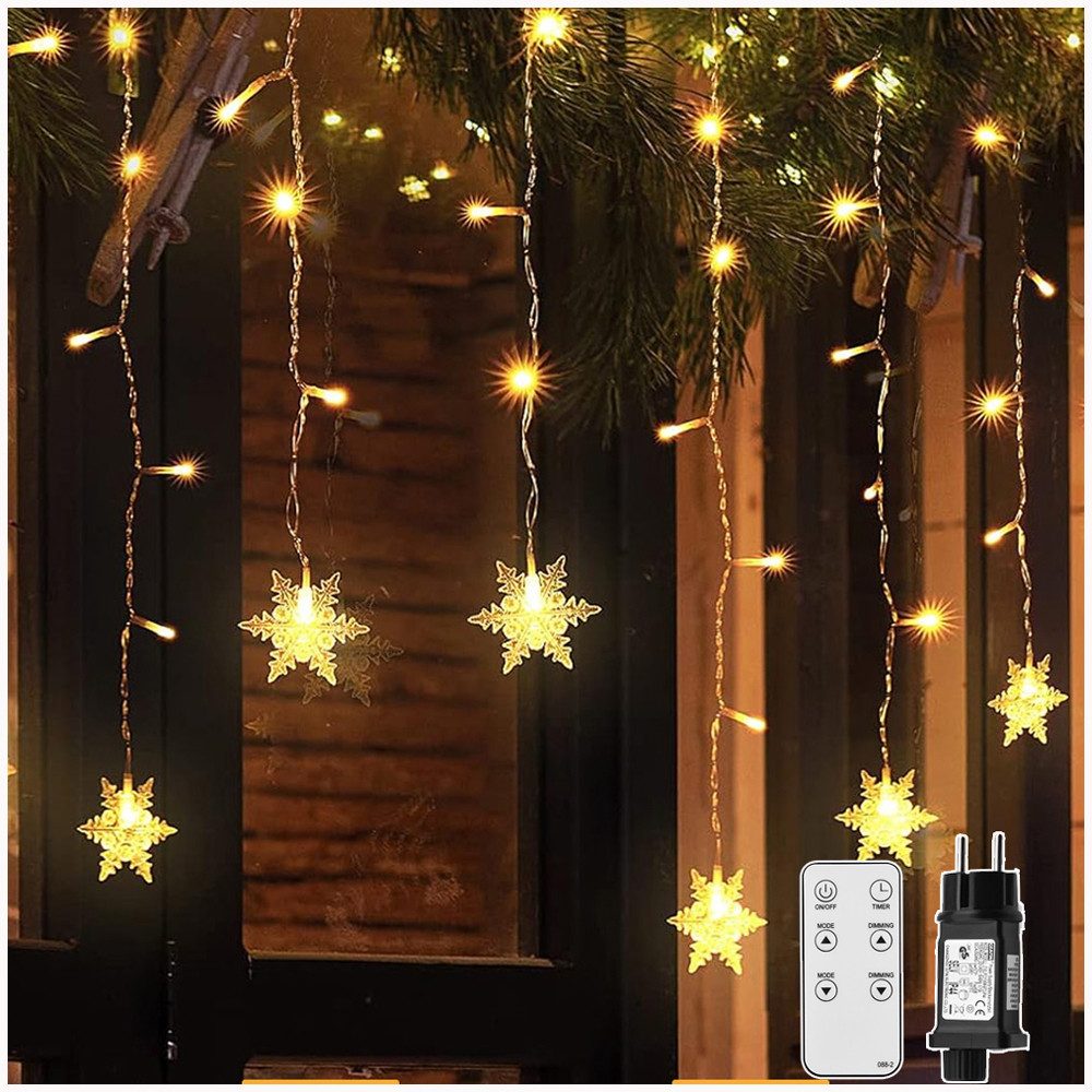 XERSEK LED-Lichtervorhang LED Lichtervorhang 9M Weihnachts günstig online kaufen