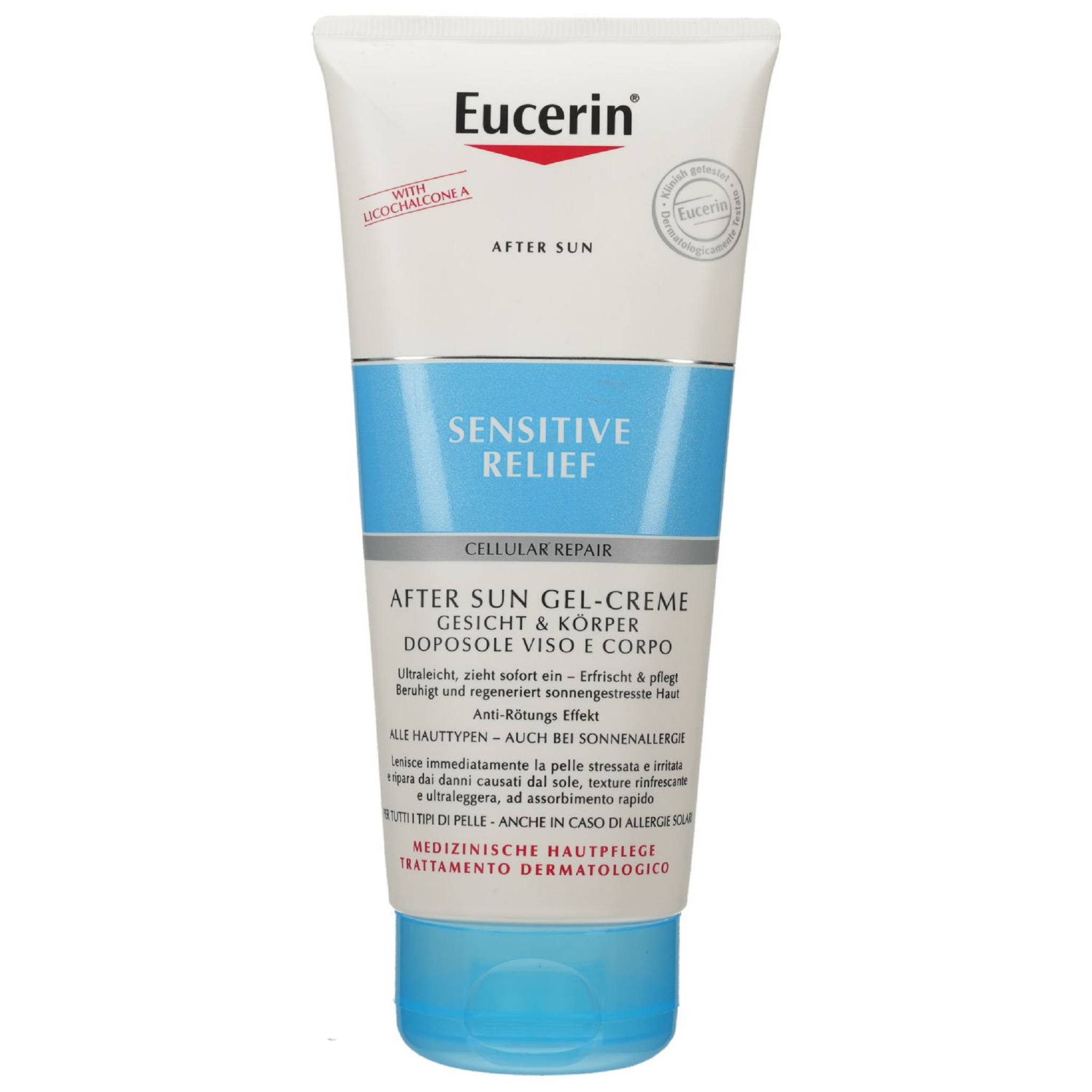 Eucerin Sonnenschutzcreme EUCERIN Sun After Sun Sensitive Relief Gel-Creme 200ml PZN 16756504
