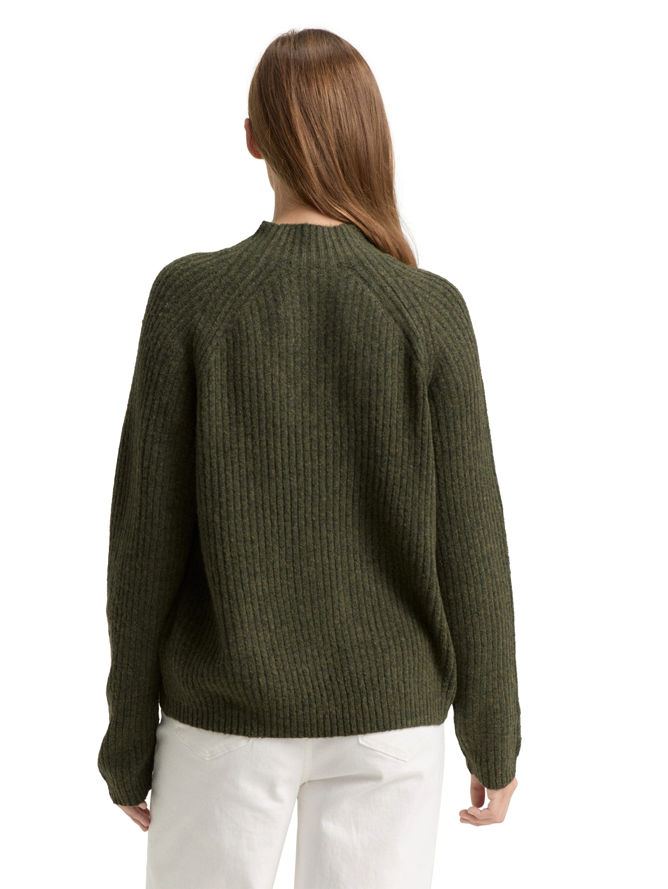 TOM TAILOR Denim Strickpullover mit Stehkragen günstig online kaufen