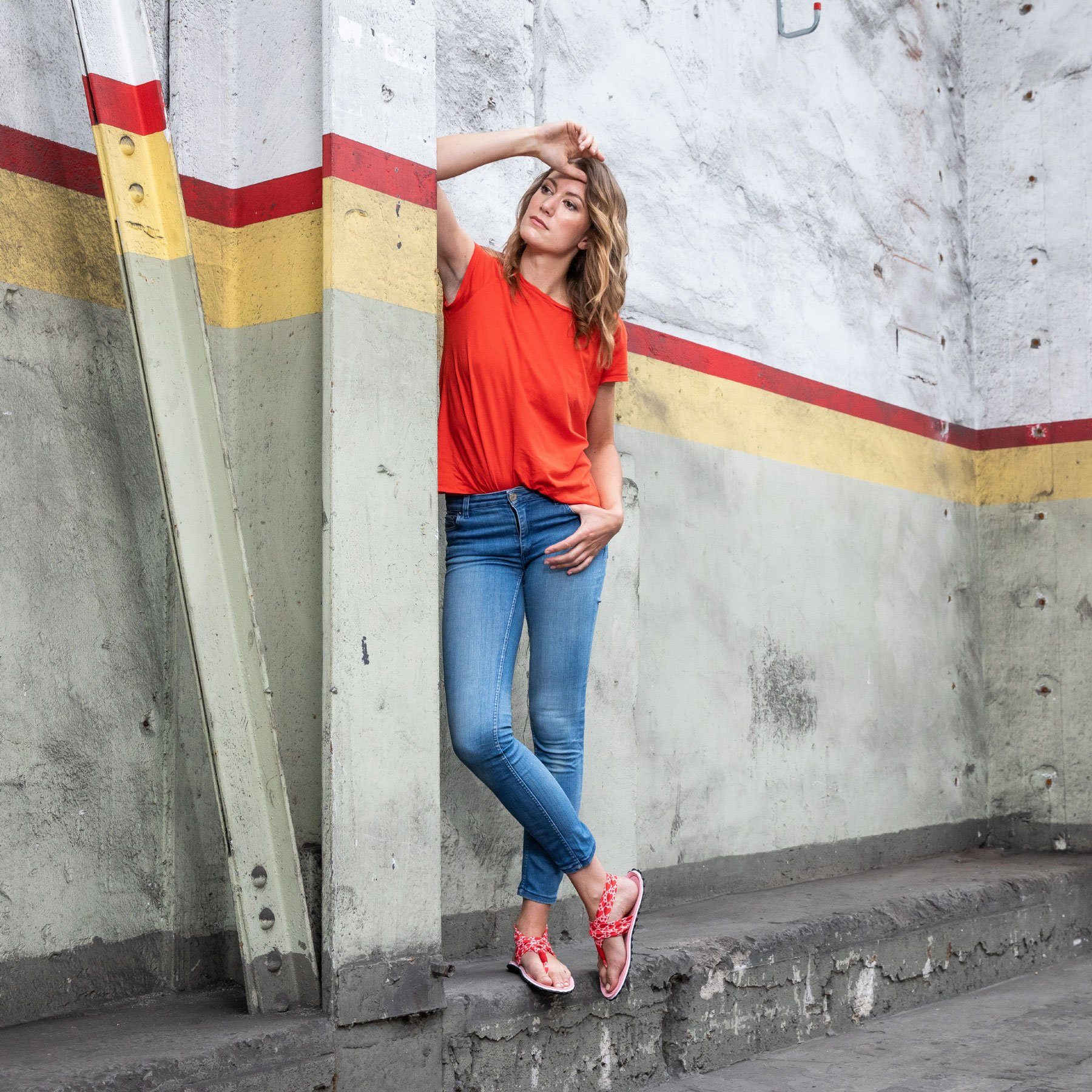 Gumbies Slingback in Candy Hearts Riemchensandalette aus recycelten Materialien hergestellt, stabile Gummisole