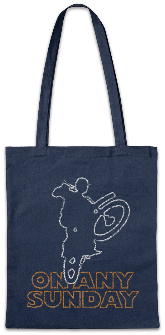 Urban Backwoods Beuteltasche On Any Sunday Stofftasche Biker Steve Kult Movie McQueen Film (1-tlg), Motocross Motor Sport Motorcycle