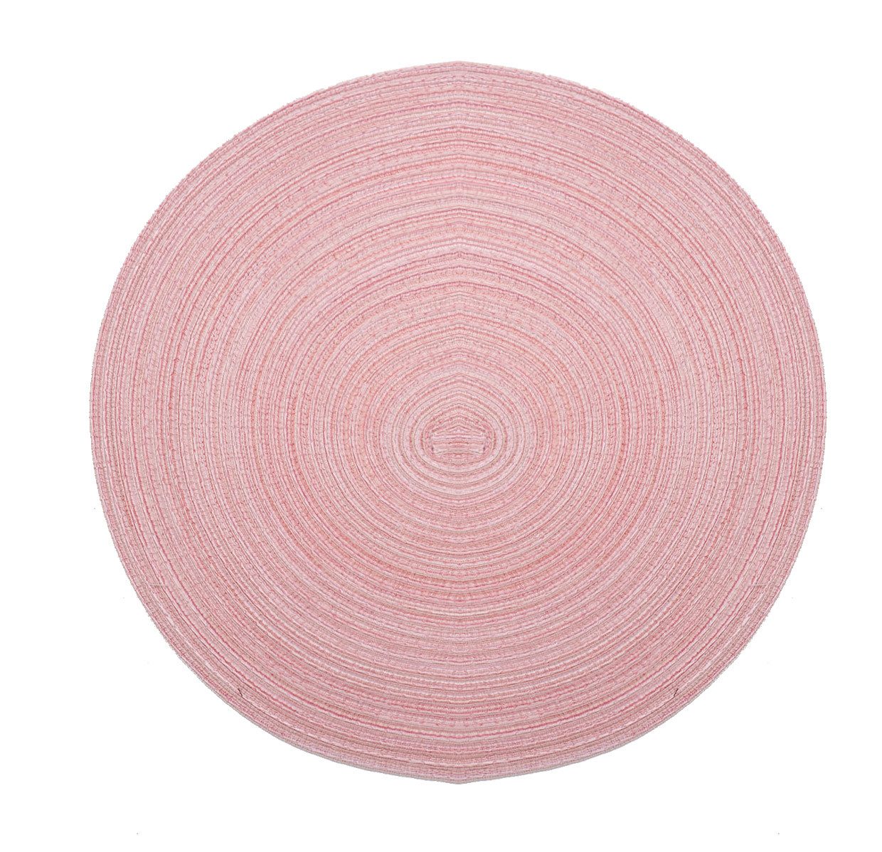 Platzset Tischset rund 12er Set Samba Kreis 038 peach