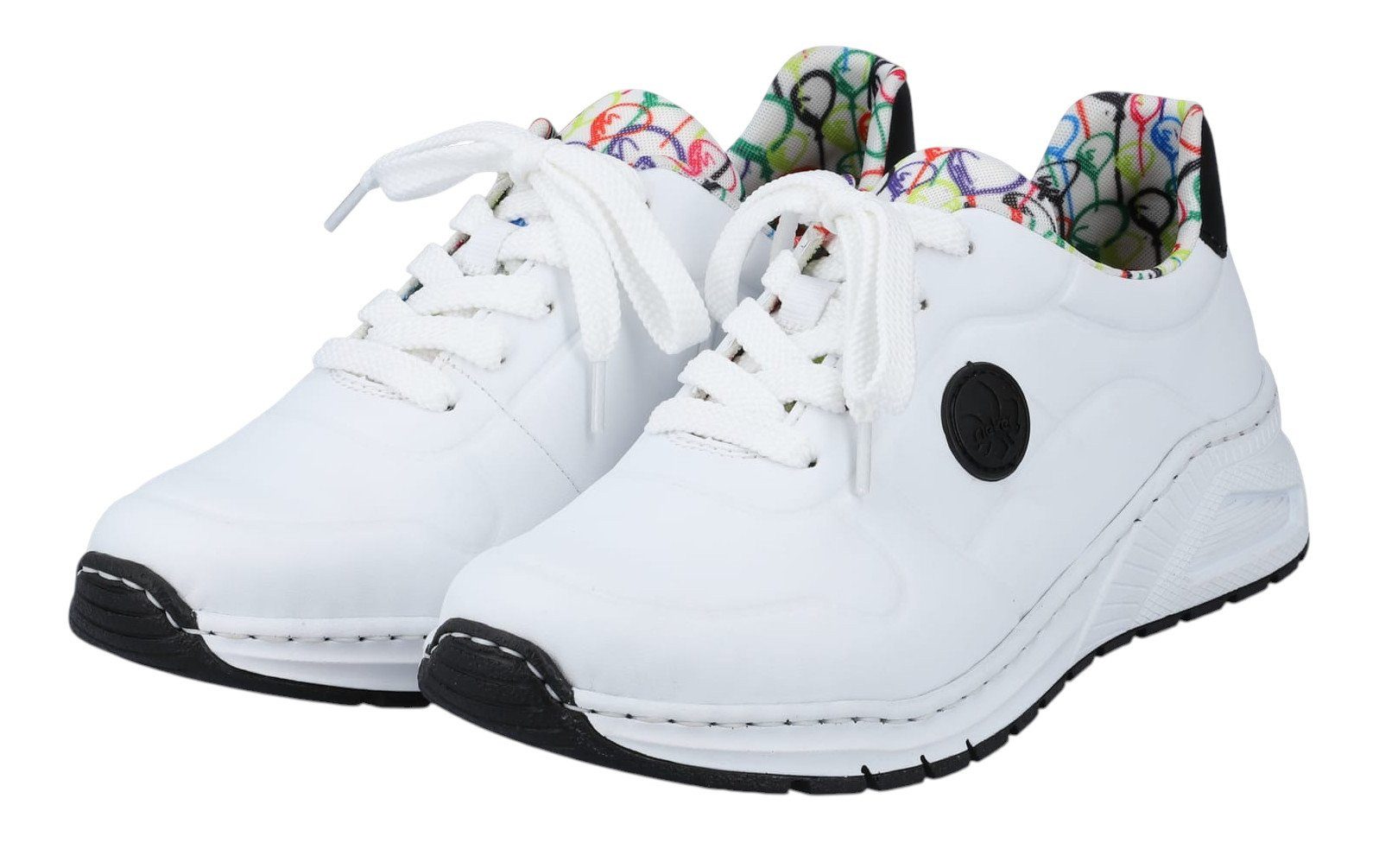 Rieker (Kunstleder) M4903 weiss Damen Sneaker günstig online kaufen