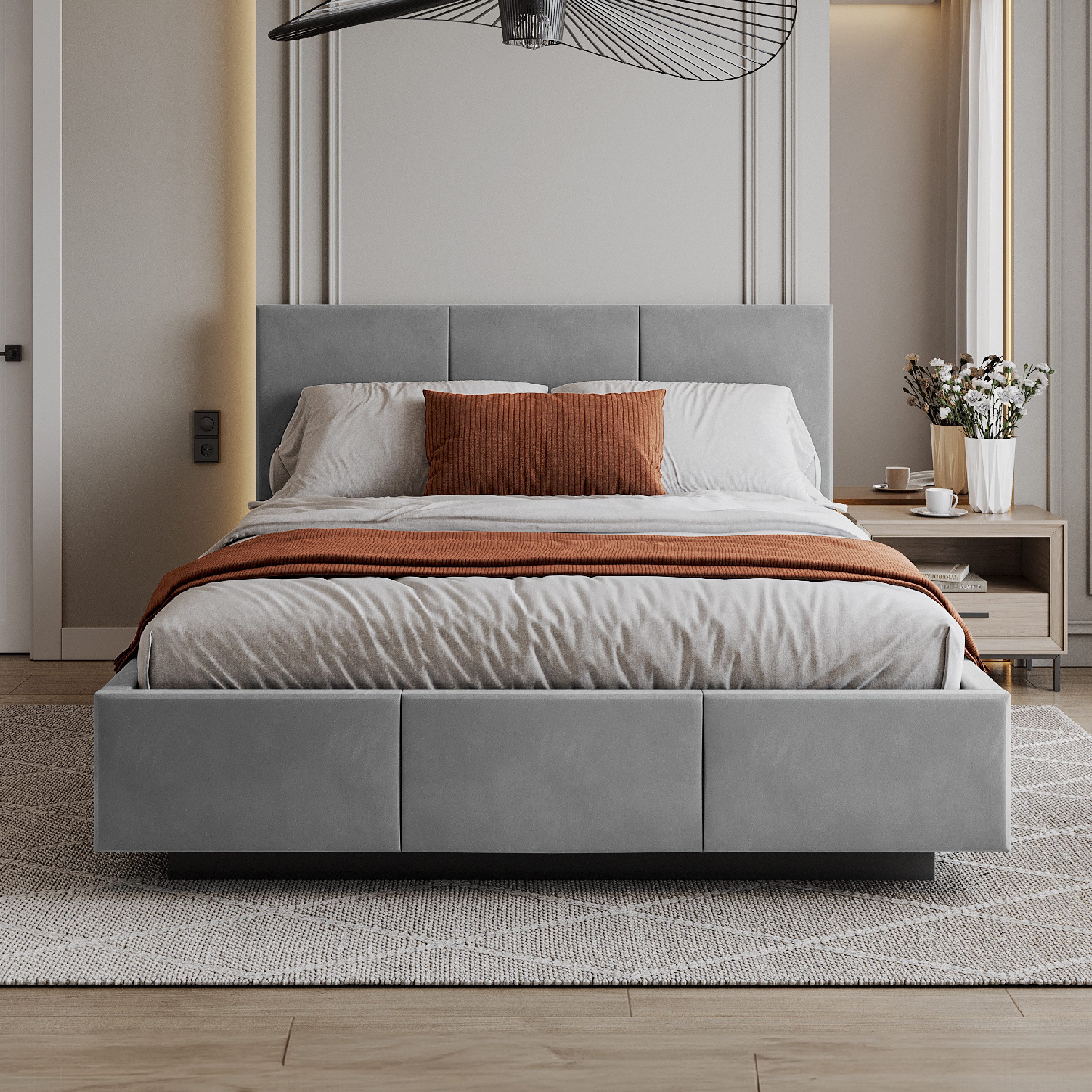 FDM Polsterbett ALMADA modern mit Bettkasten günstig online kaufen