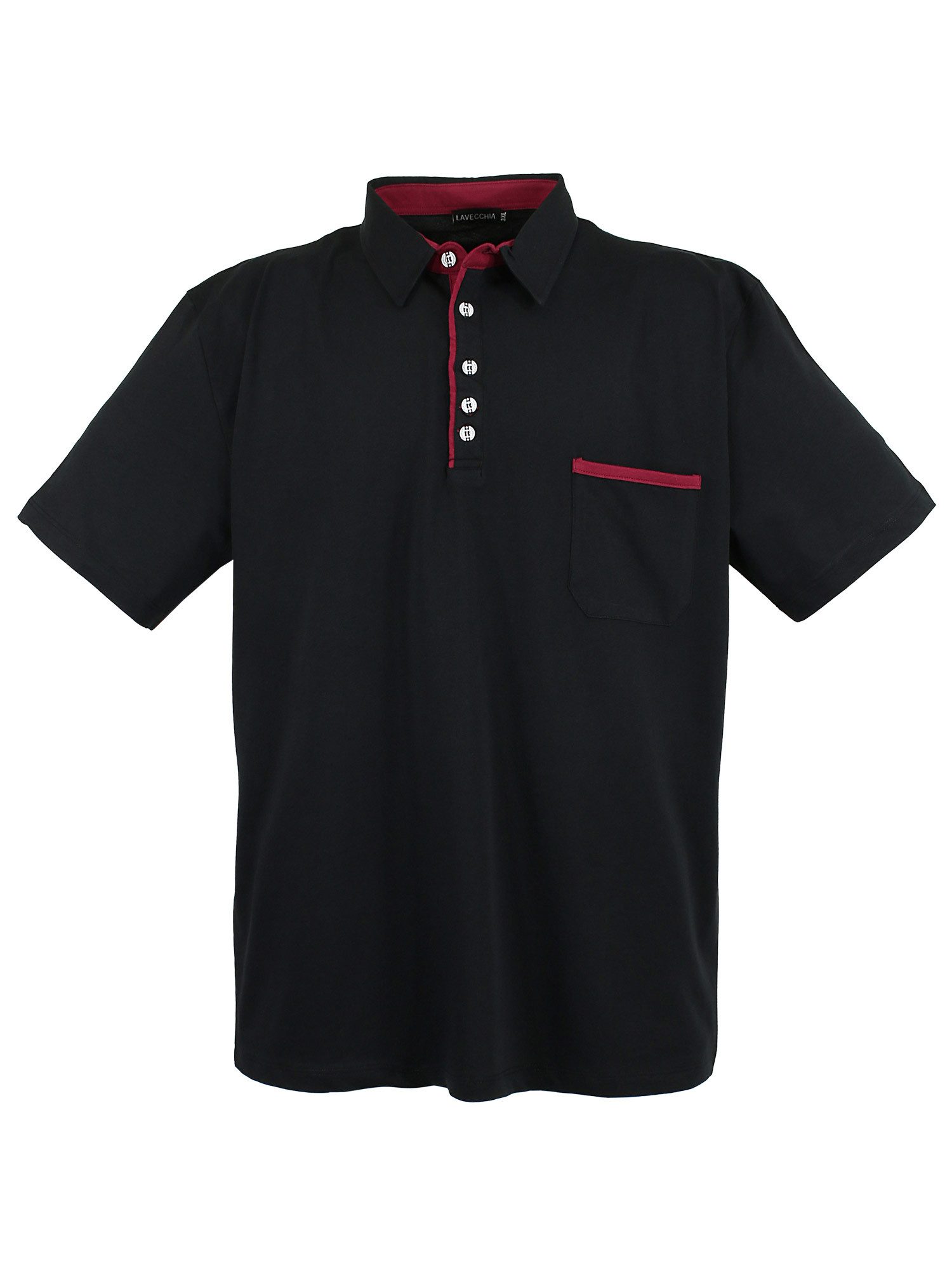 Lavecchia Poloshirt Lavecchia Herren Poloshirt LV-1701 (Black, 7XL) Herren günstig online kaufen