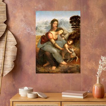 Posterlounge Wandfolie Leonardo da Vinci, Anna selbdritt, Malerei