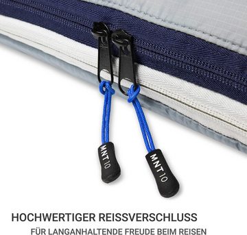 MNT10 Taschenorganizer Packtaschen mit Kompression Organizer I leichte Kompressionsbeutel, Packwürfel für Rucksack als Kofferorganizer wasserdichte Packtaschen